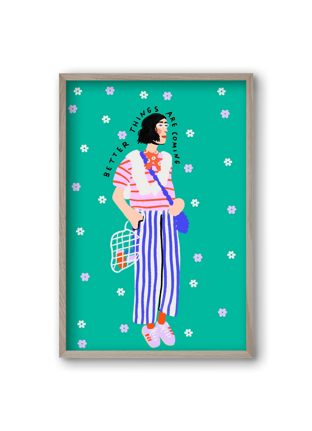 Better things are coming , 20x30 cm (20x30 cm), Tölgy keret