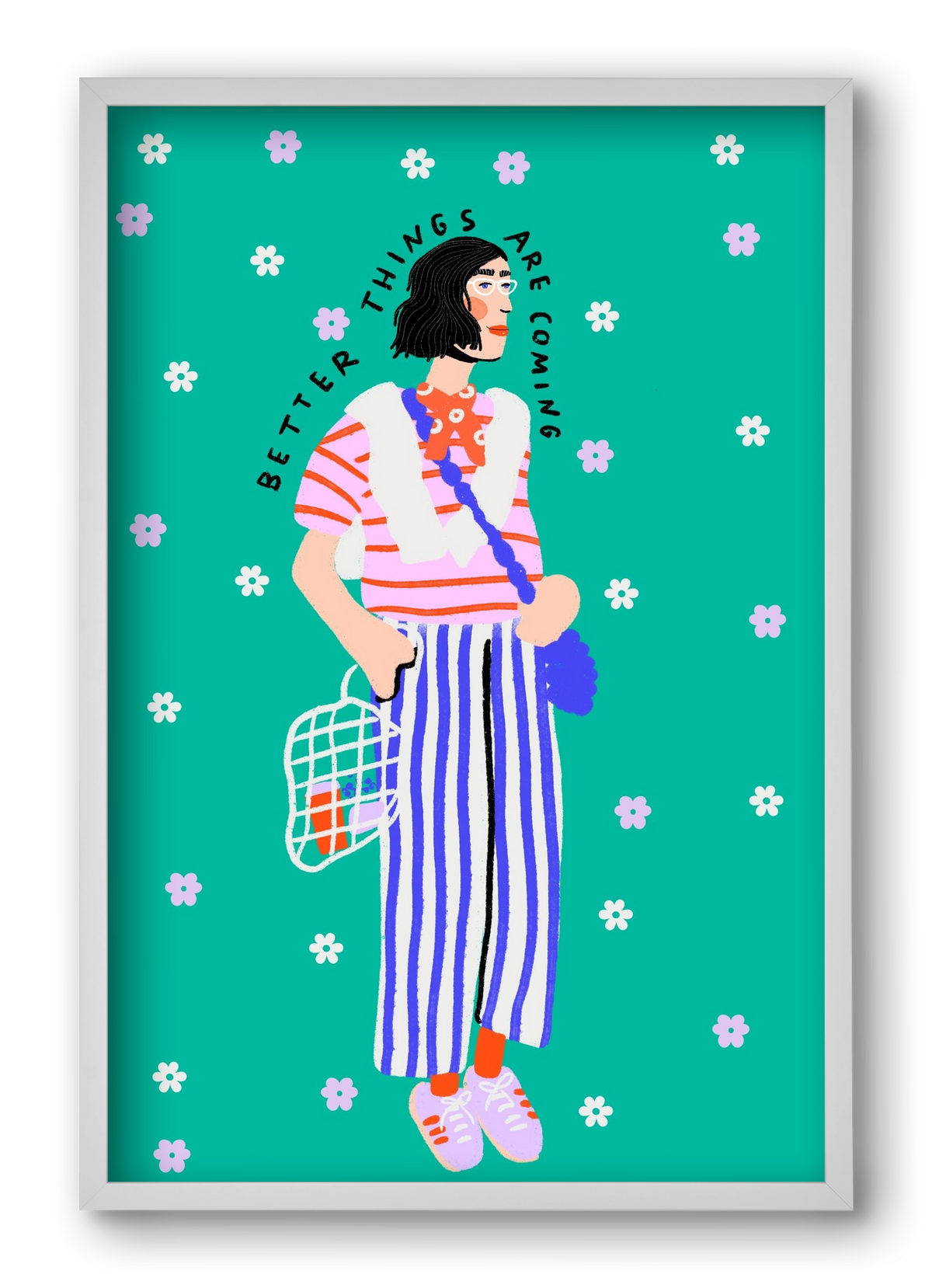 Better things are coming , 40x60 cm (40x60 cm), Fehér keret