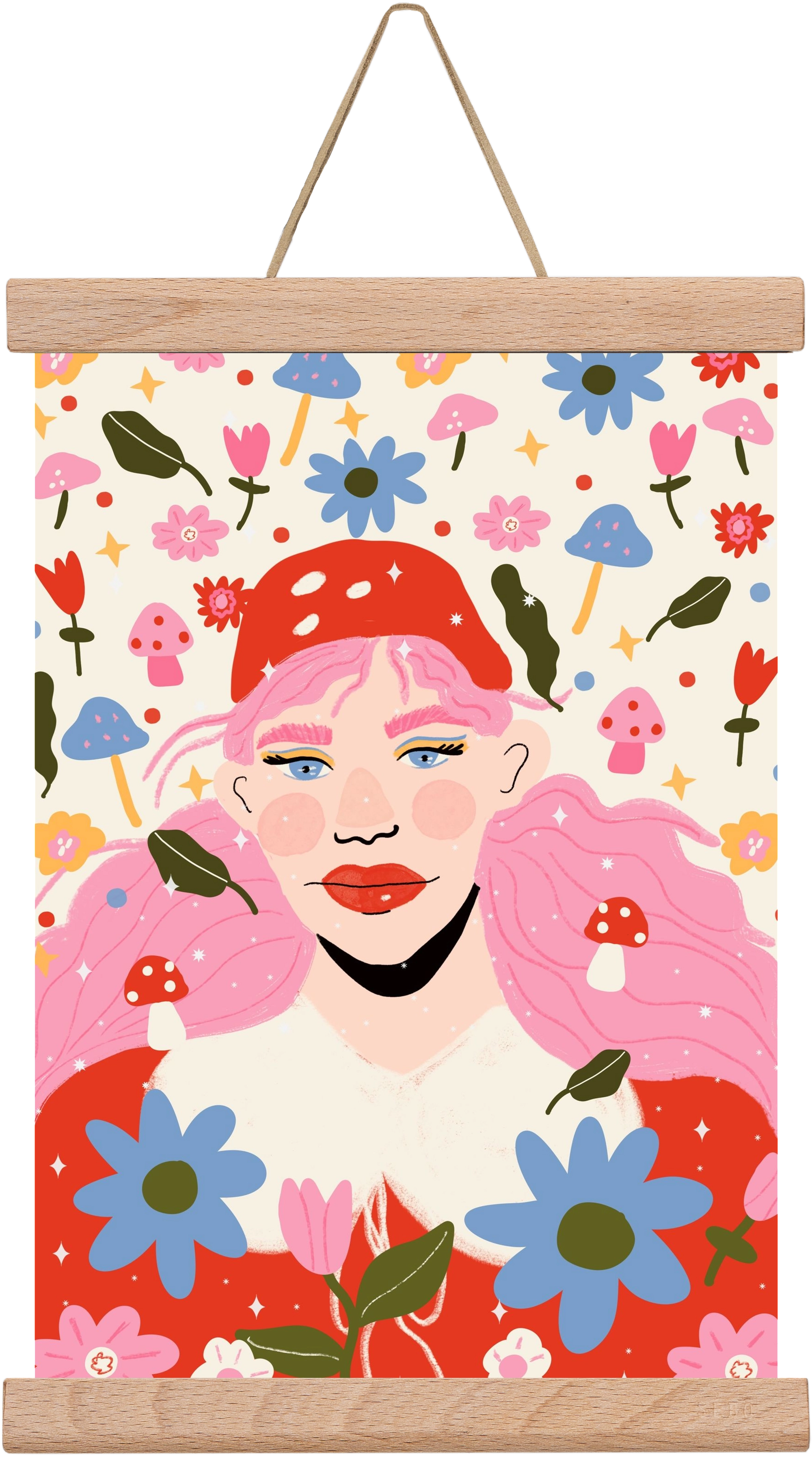 Blooming , 20x30 cm (20x30 cm), Tölgy akasztó