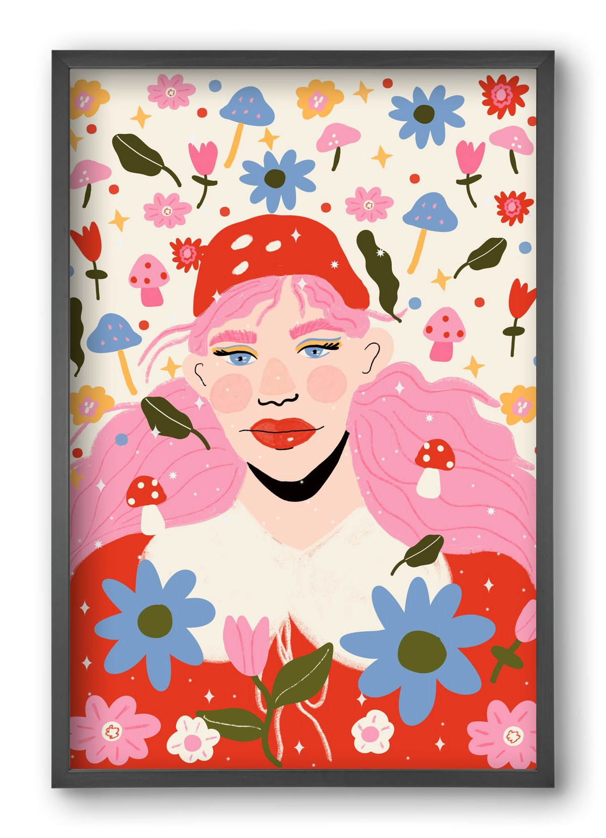 Blooming , 40x60 cm (40x60 cm), Fekete keret