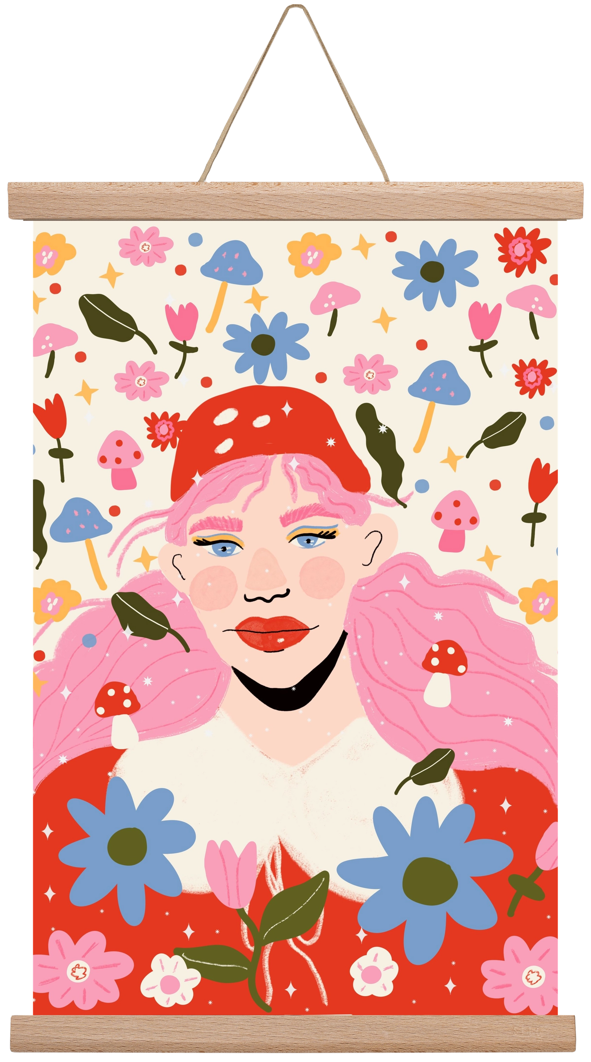 Blooming , 30x45 cm (30x45 cm), Tölgy akasztó