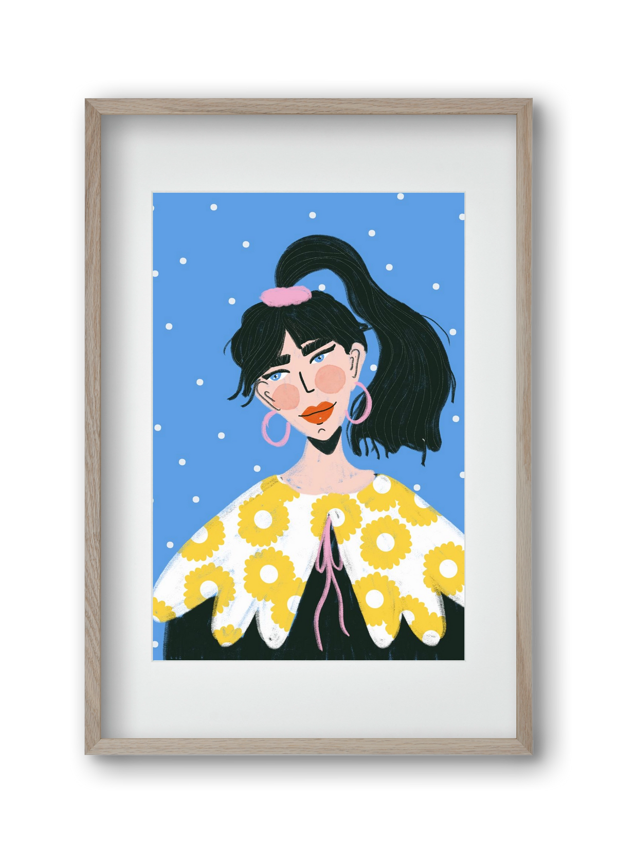 Big Energy , 30x45 cm (20x30 cm), Tölgy keret, paszpartuval