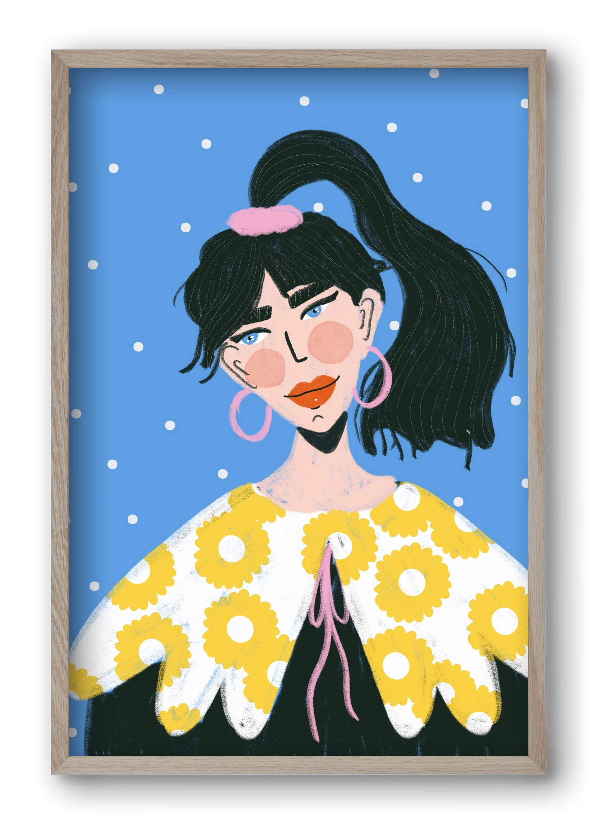 Big Energy , 40x60 cm (40x60 cm), Tölgy keret