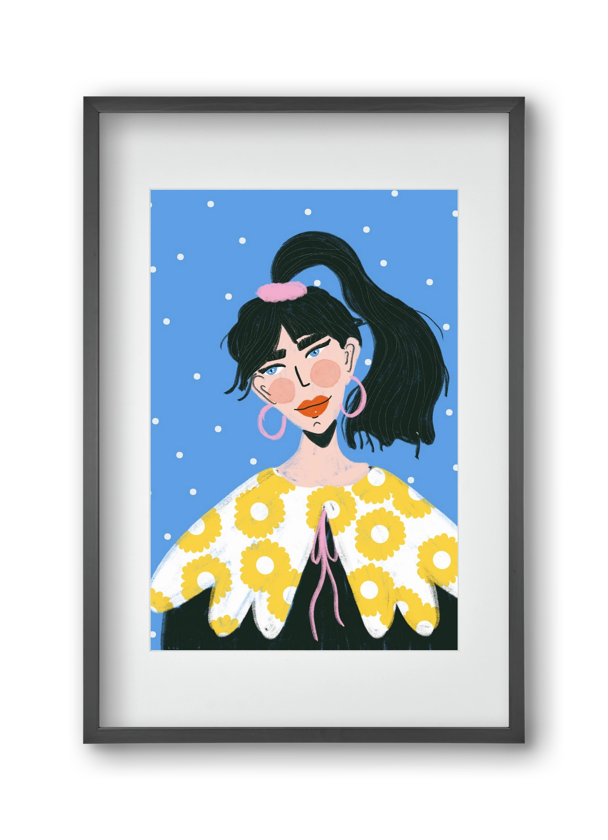 Big Energy , 30x45 cm (20x30 cm), Fekete keret, paszpartuval