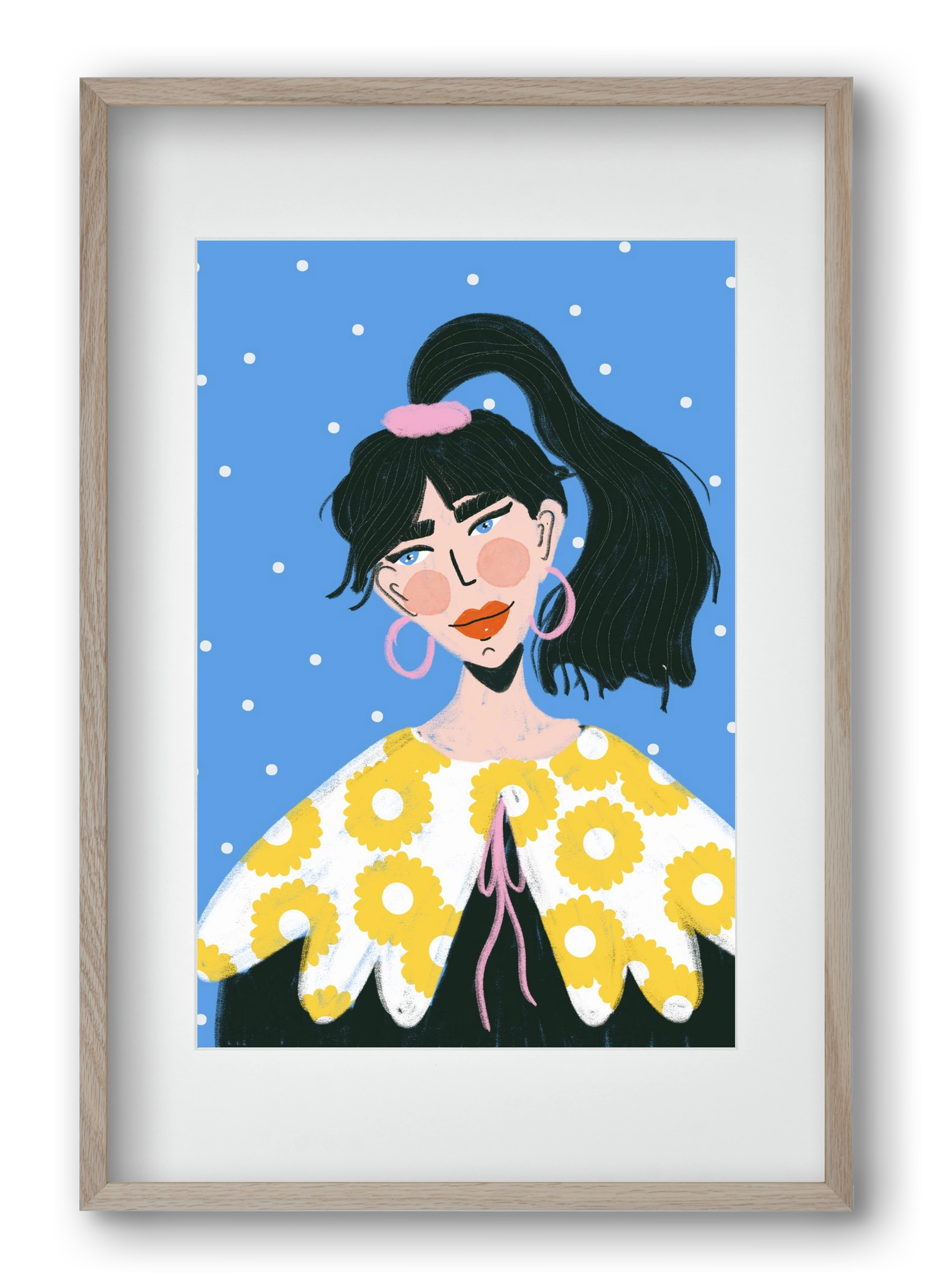 Big Energy , 40x60 cm (30x45 cm), Tölgy keret, paszpartuval