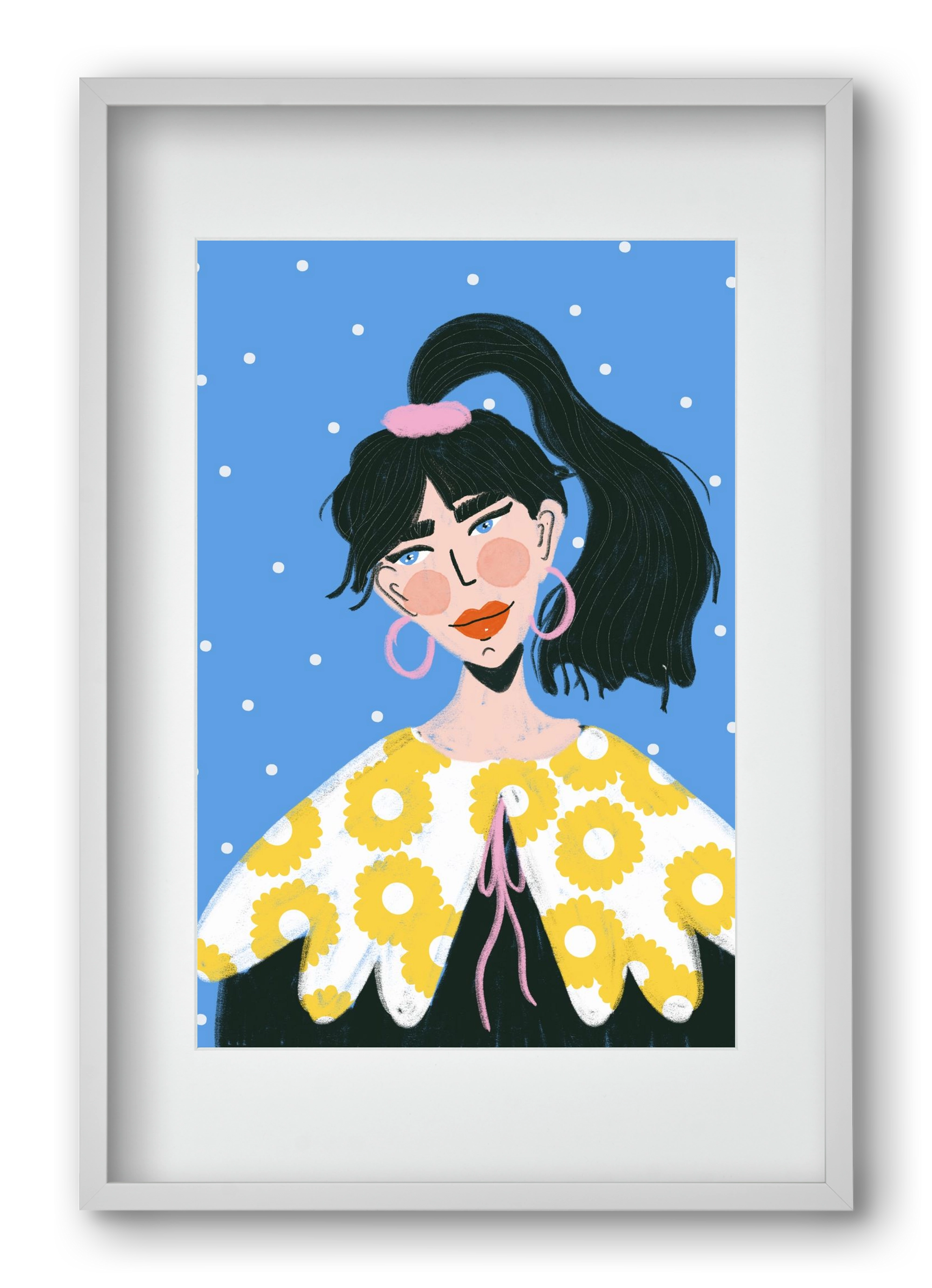 Big Energy , 40x60 cm (30x45 cm), Fehér keret, paszpartuval