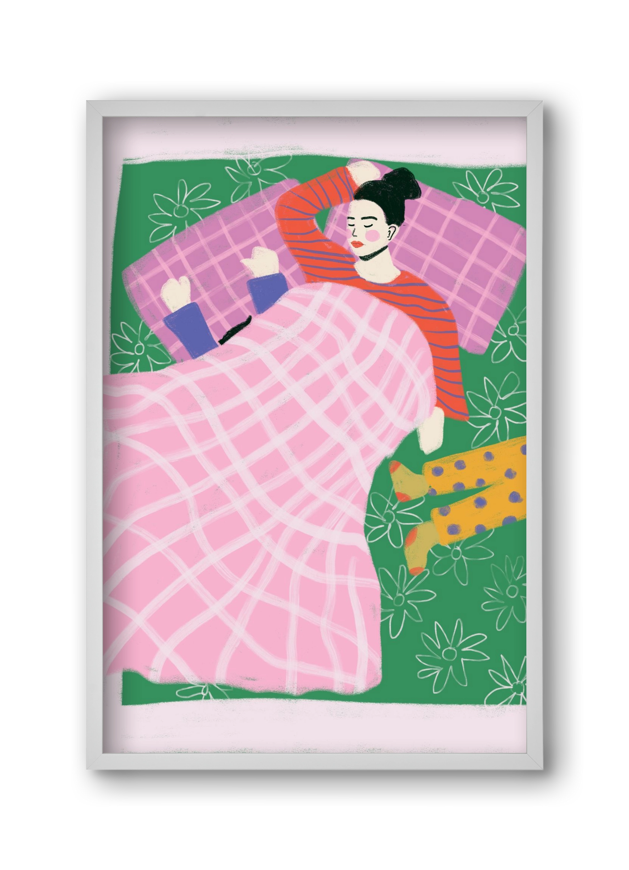 Tired Mom Club , 30x45 cm (30x45 cm), Fehér keret