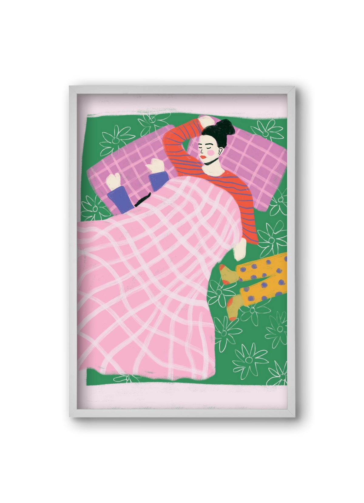 Tired Mom Club , 20x30 cm (20x30 cm), Fehér keret