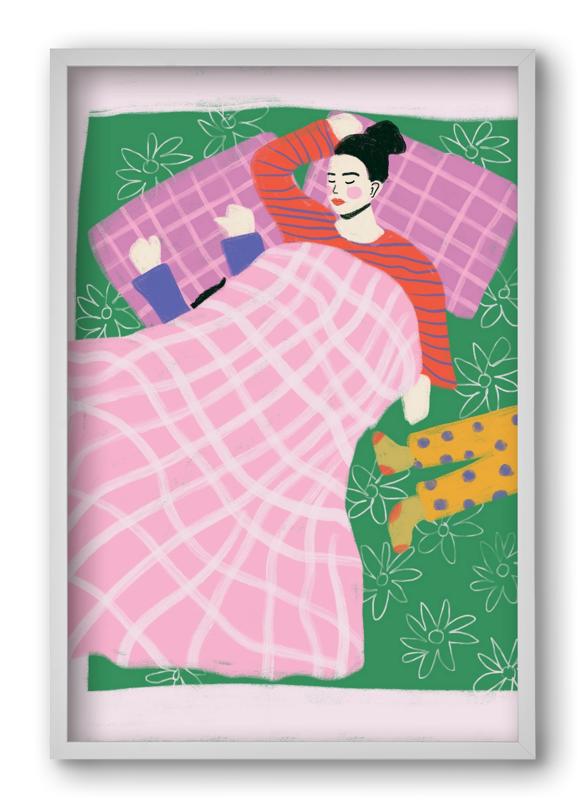 Tired Mom Club , 40x60 cm (40x60 cm), Fehér keret