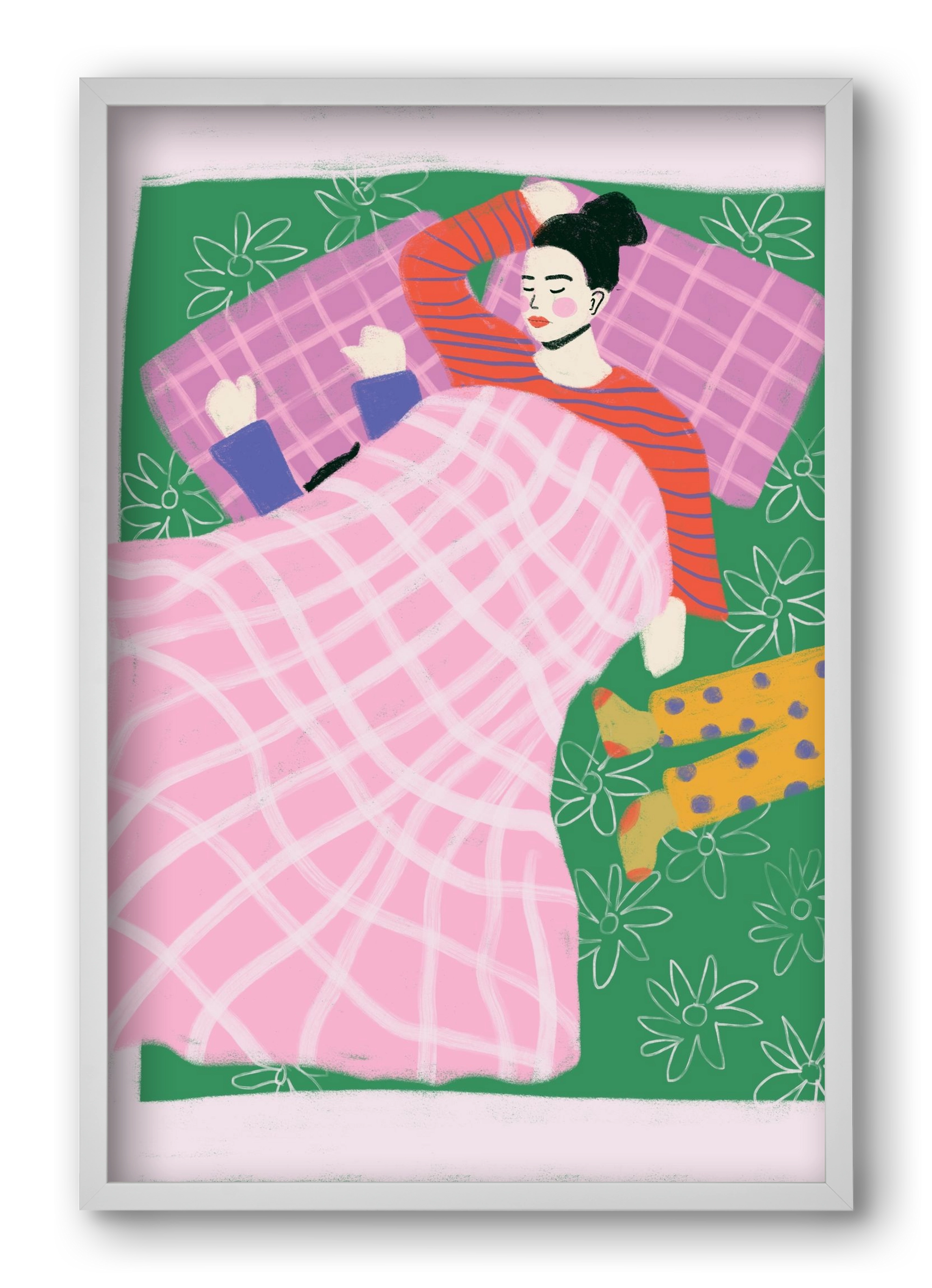 Tired Mom Club , 40x60 cm (40x60 cm), Fehér keret