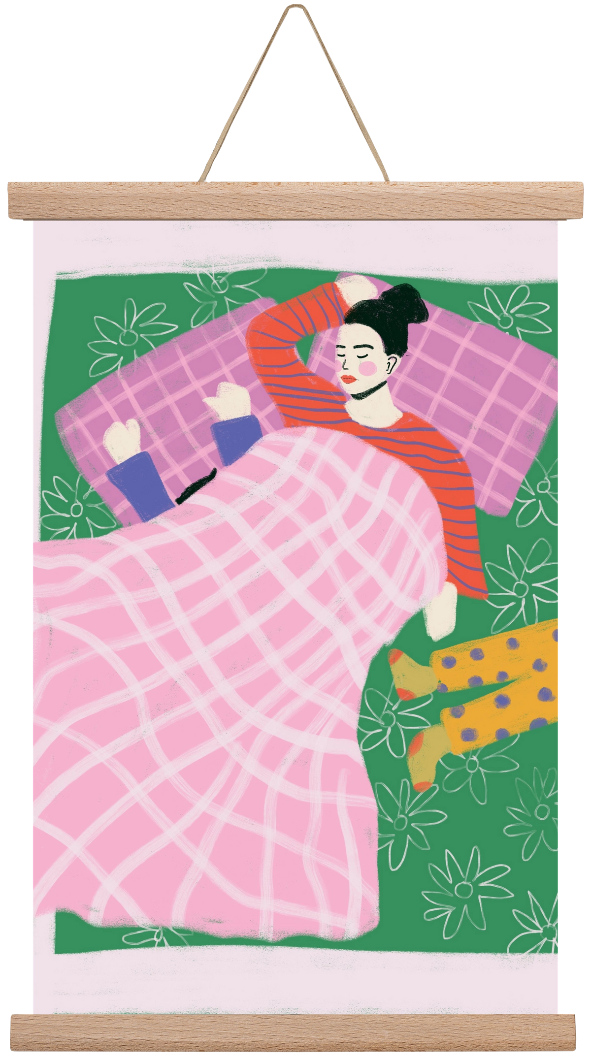 Tired Mom Club , 30x45 cm (30x45 cm), Tölgy akasztó