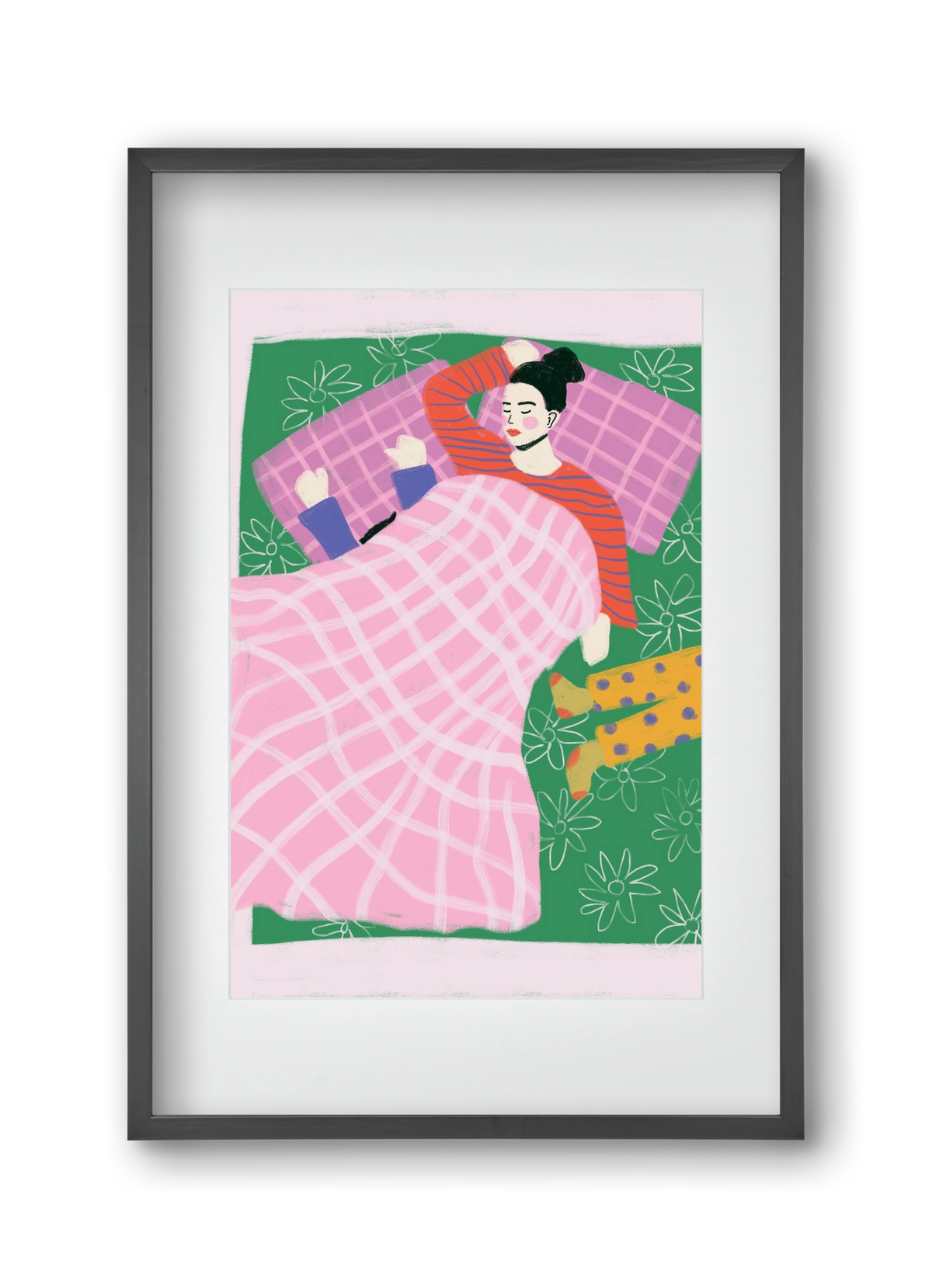 Tired Mom Club , 30x45 cm (20x30 cm), Fekete keret, paszpartuval