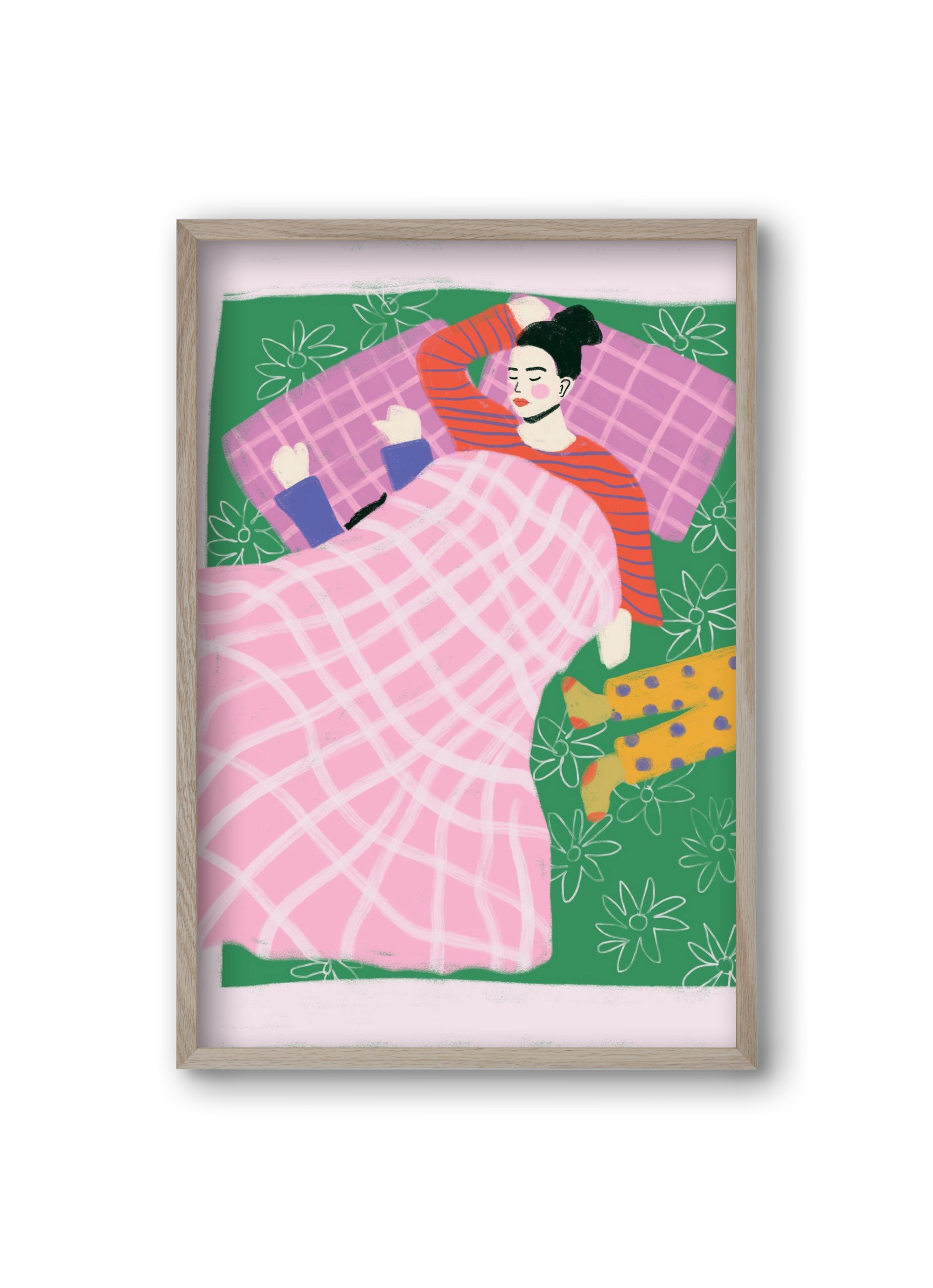 Tired Mom Club , 20x30 cm (20x30 cm), Tölgy keret