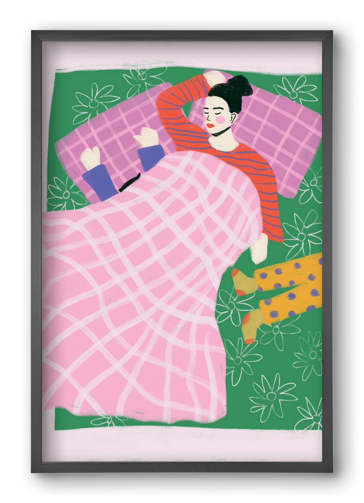 Tired Mom Club , 40x60 cm (40x60 cm), Fekete keret