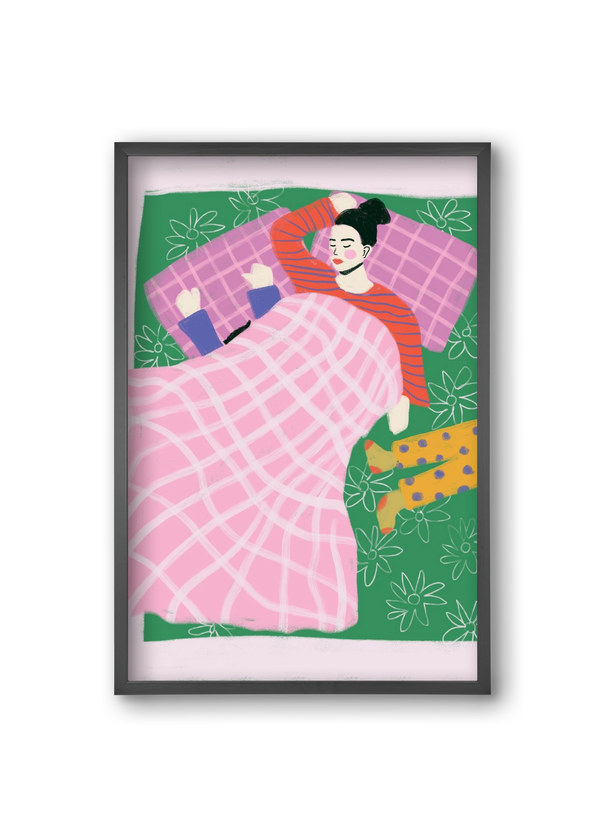 Tired Mom Club , 20x30 cm (20x30 cm), Fekete keret