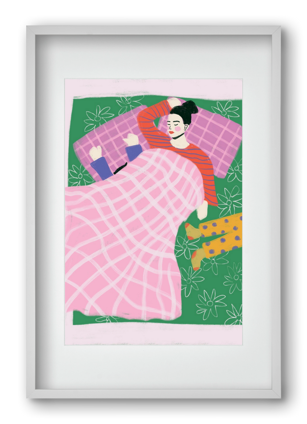 Tired Mom Club , 40x60 cm (30x45 cm), Fehér keret, paszpartuval