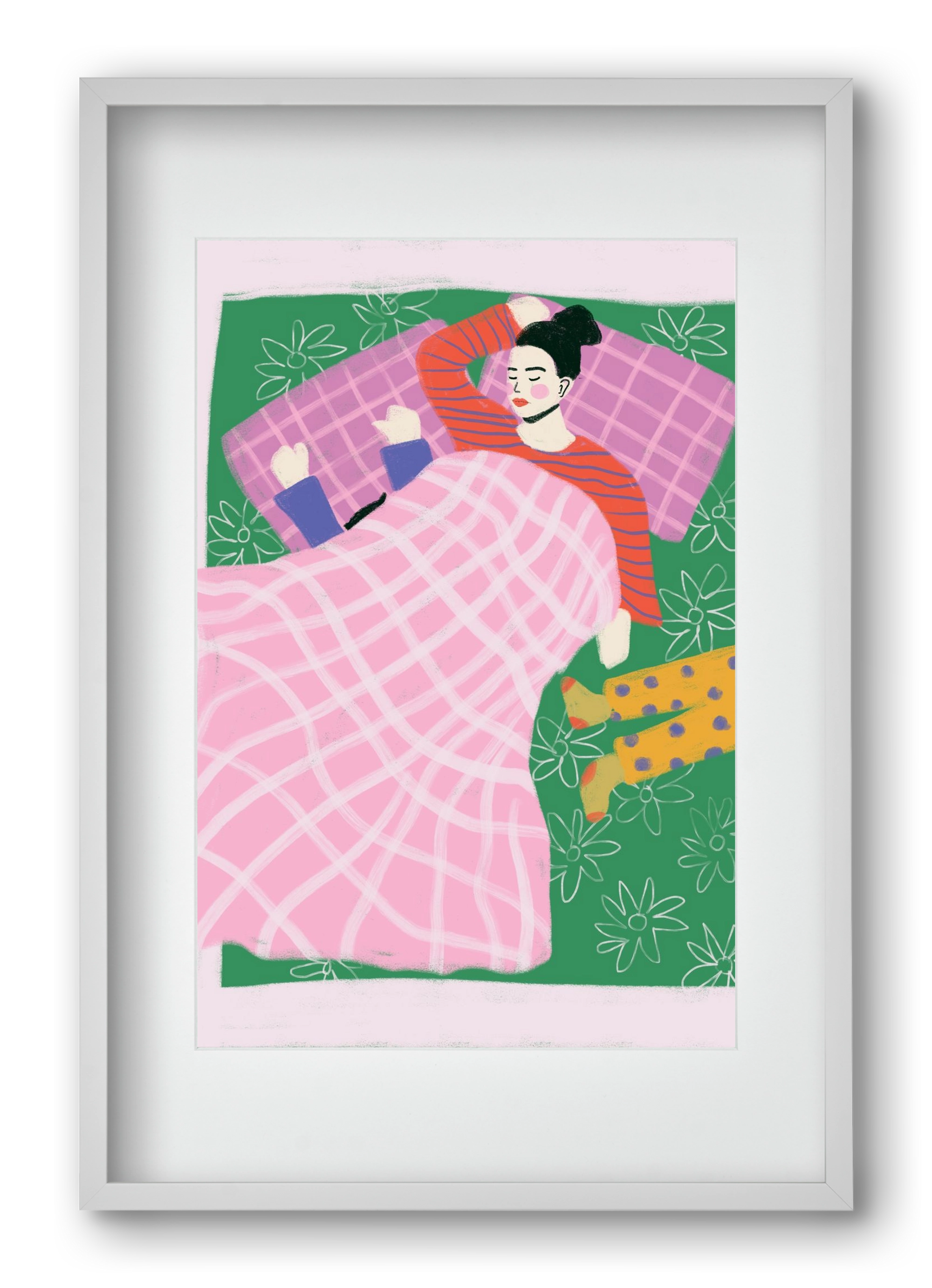 Tired Mom Club , 40x60 cm (30x45 cm), Fehér keret, paszpartuval