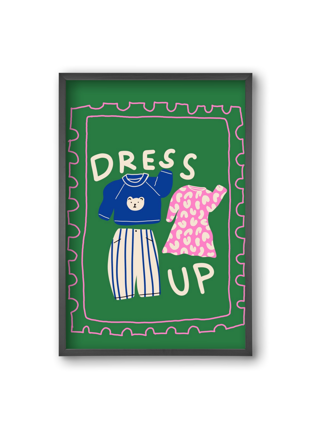 Dress Up, 20x30 cm (20x30 cm), Fekete keret