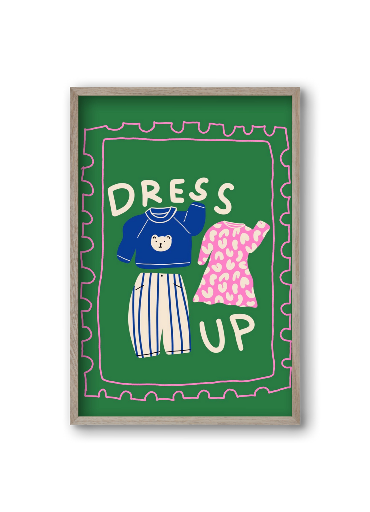 Dress Up, 20x30 cm (20x30 cm), Tölgy keret