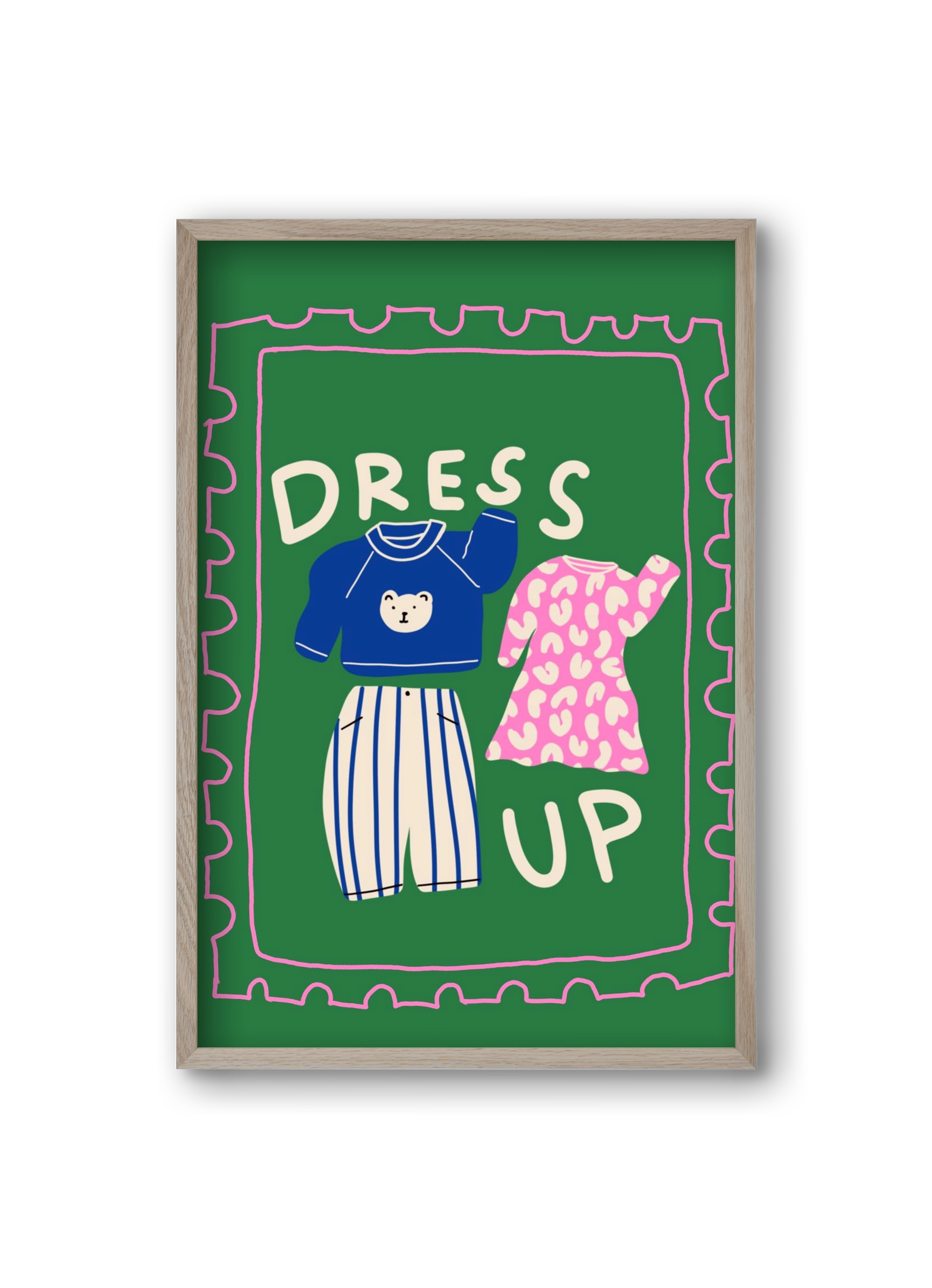 Dress Up, 20x30 cm (20x30 cm), Tölgy keret