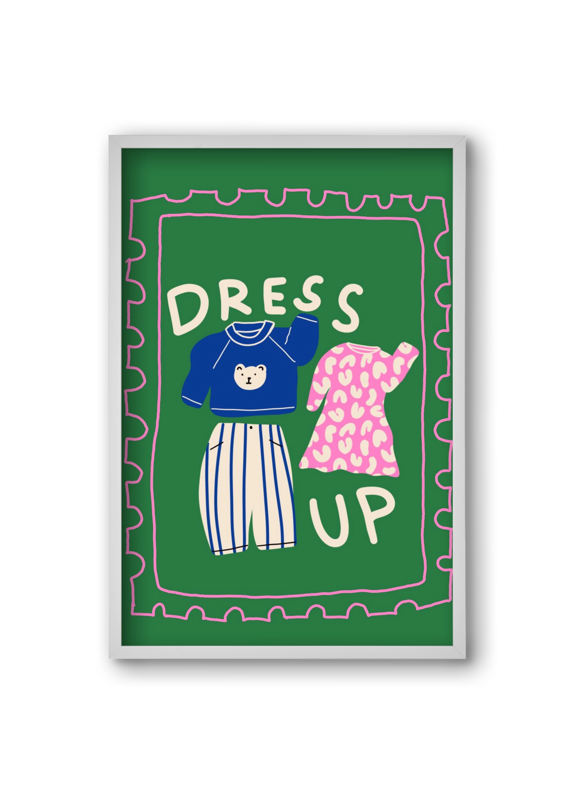 Dress Up, 20x30 cm (20x30 cm), Fehér keret