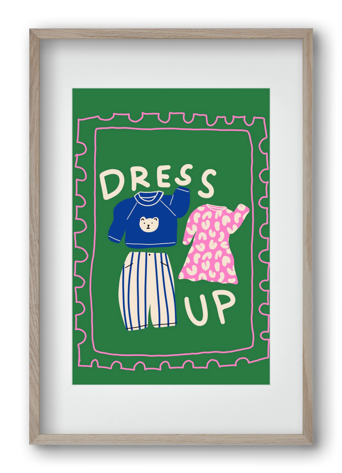 Dress Up, 40x60 cm (30x45 cm), Tölgy keret, paszpartuval