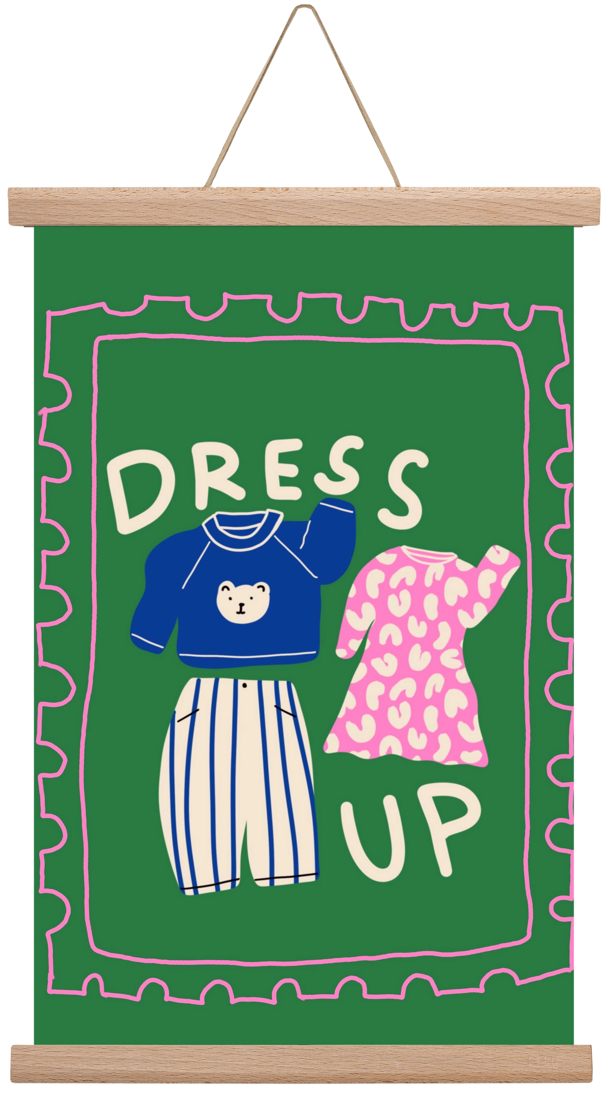 Dress Up, 30x45 cm (30x45 cm), Tölgy akasztó