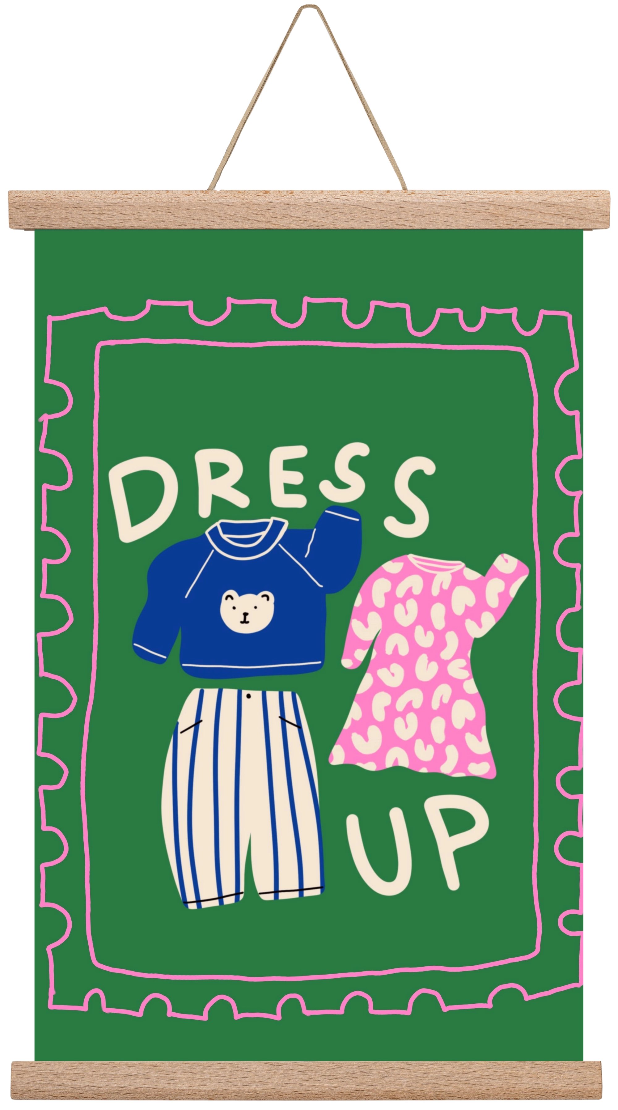 Dress Up, 30x45 cm (30x45 cm), Tölgy akasztó