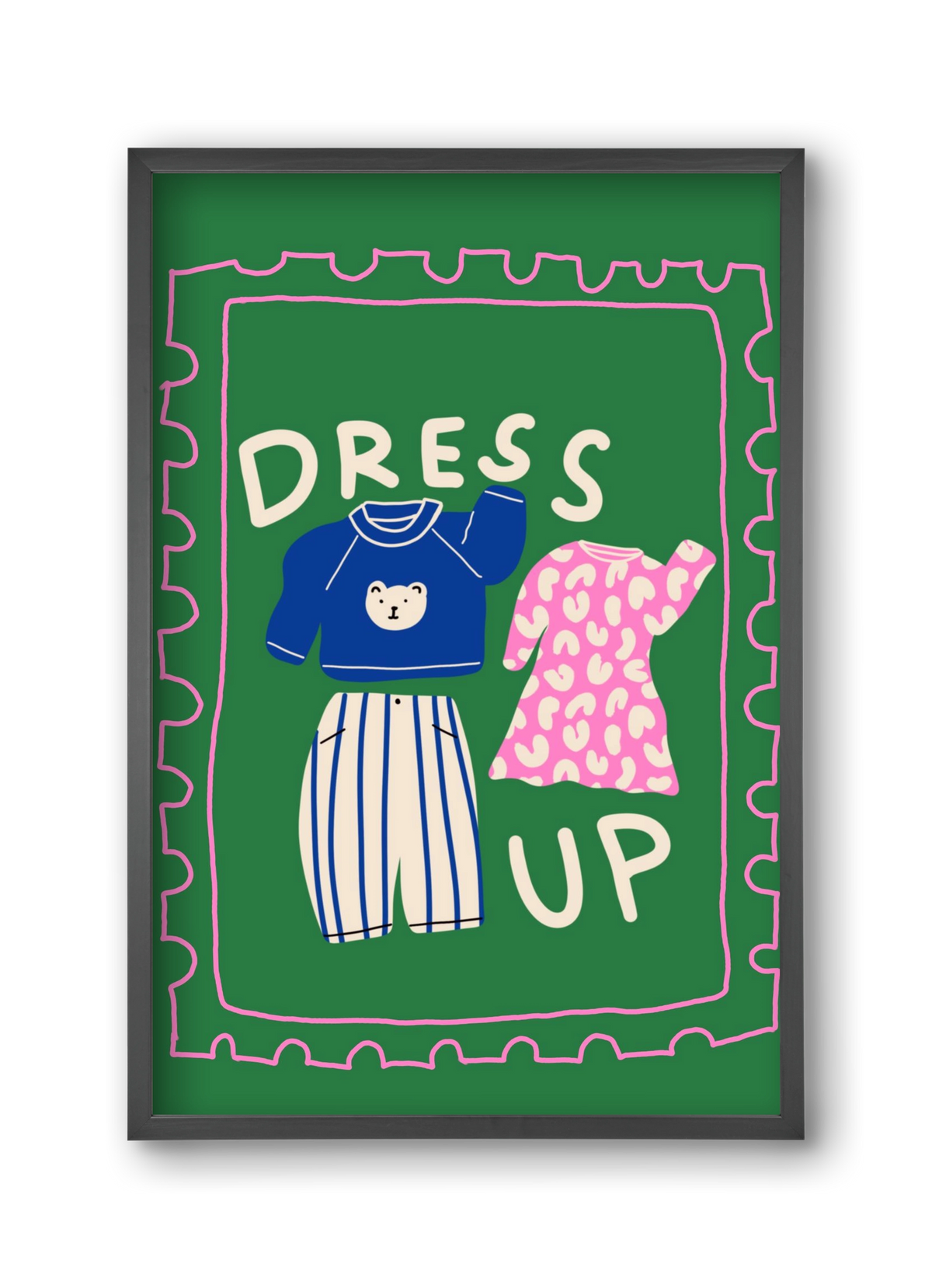 Dress Up, 30x45 cm (30x45 cm), Fekete keret