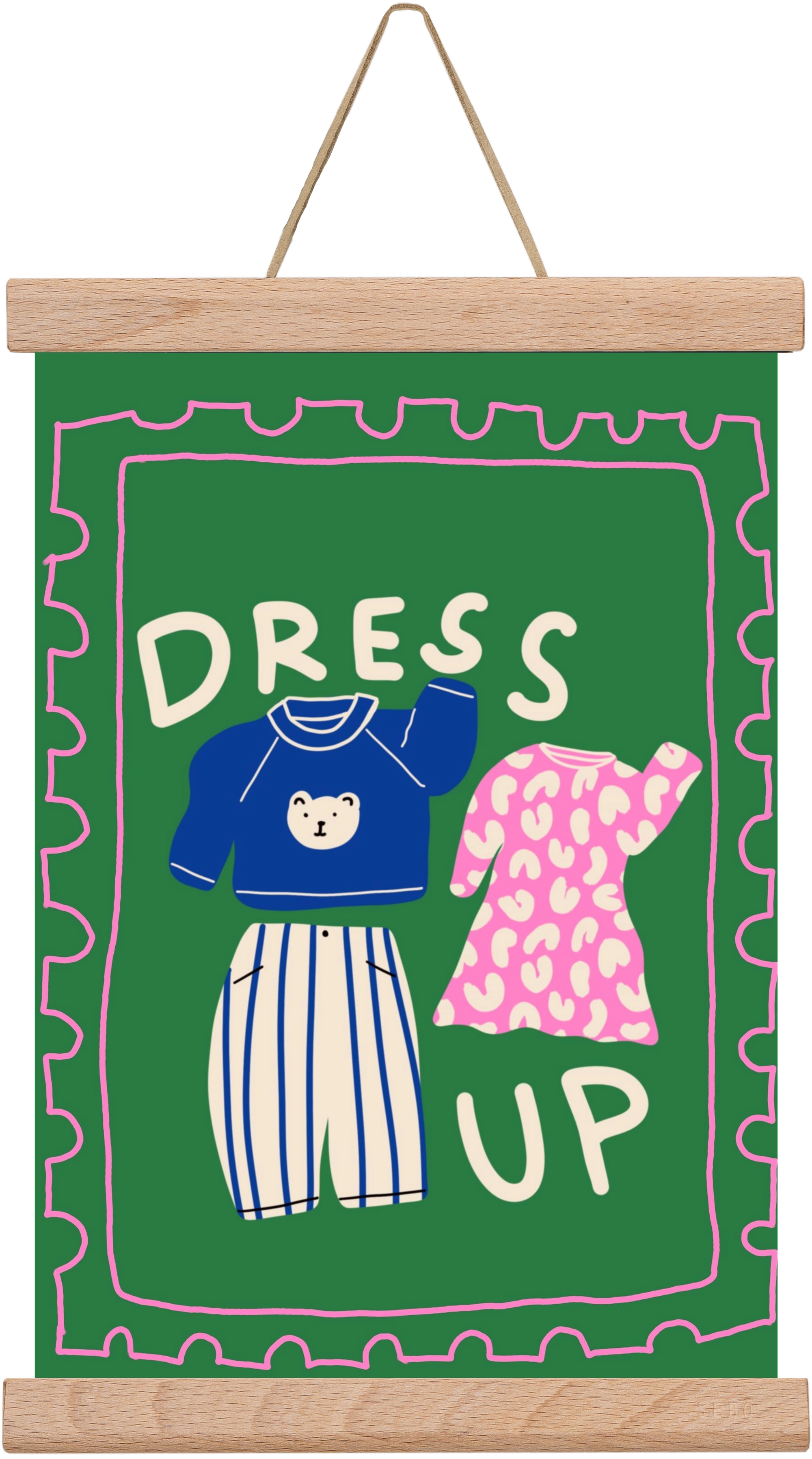 Dress Up, 20x30 cm (20x30 cm), Tölgy akasztó