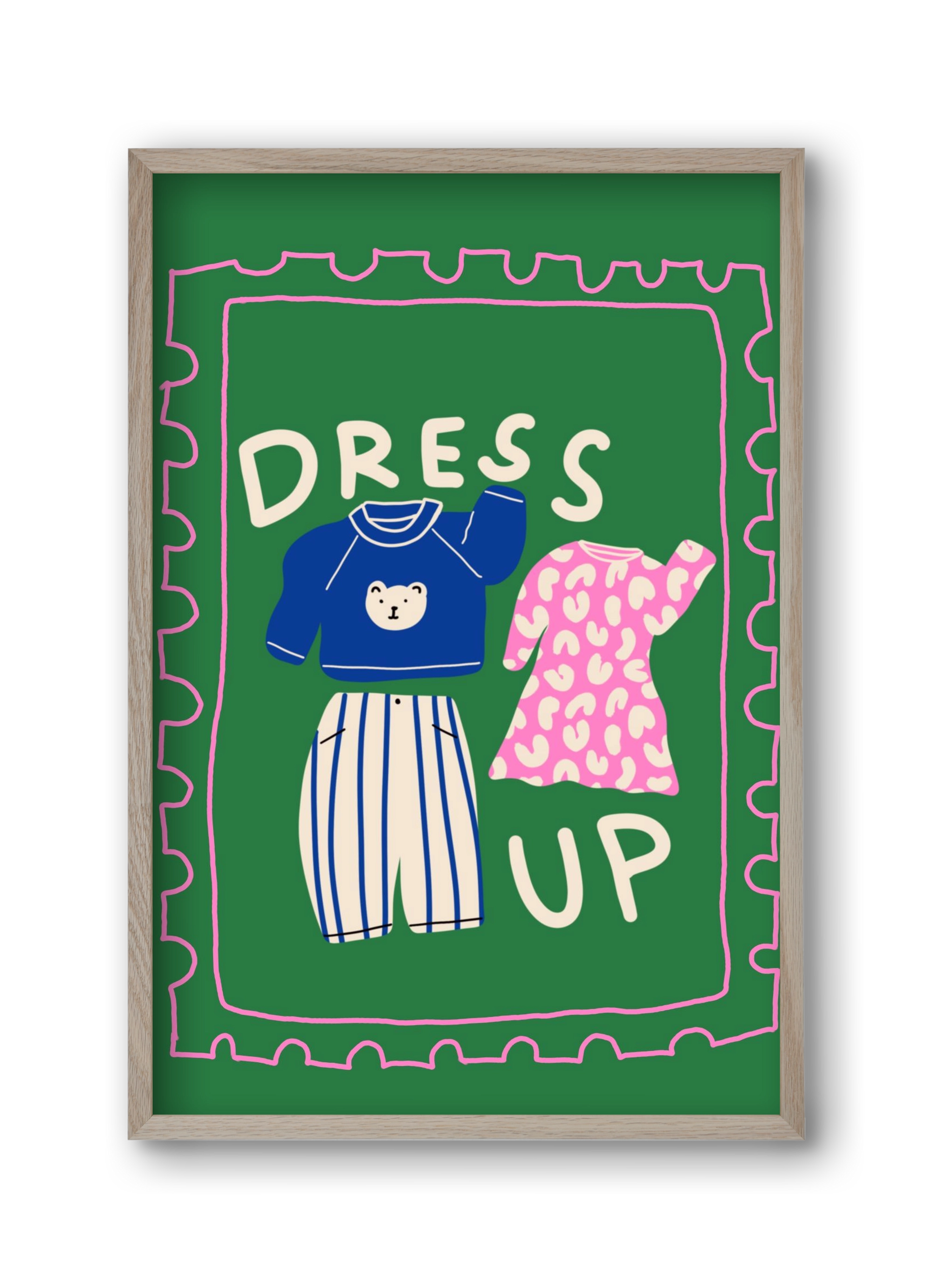 Dress Up, 30x45 cm (30x45 cm), Tölgy keret
