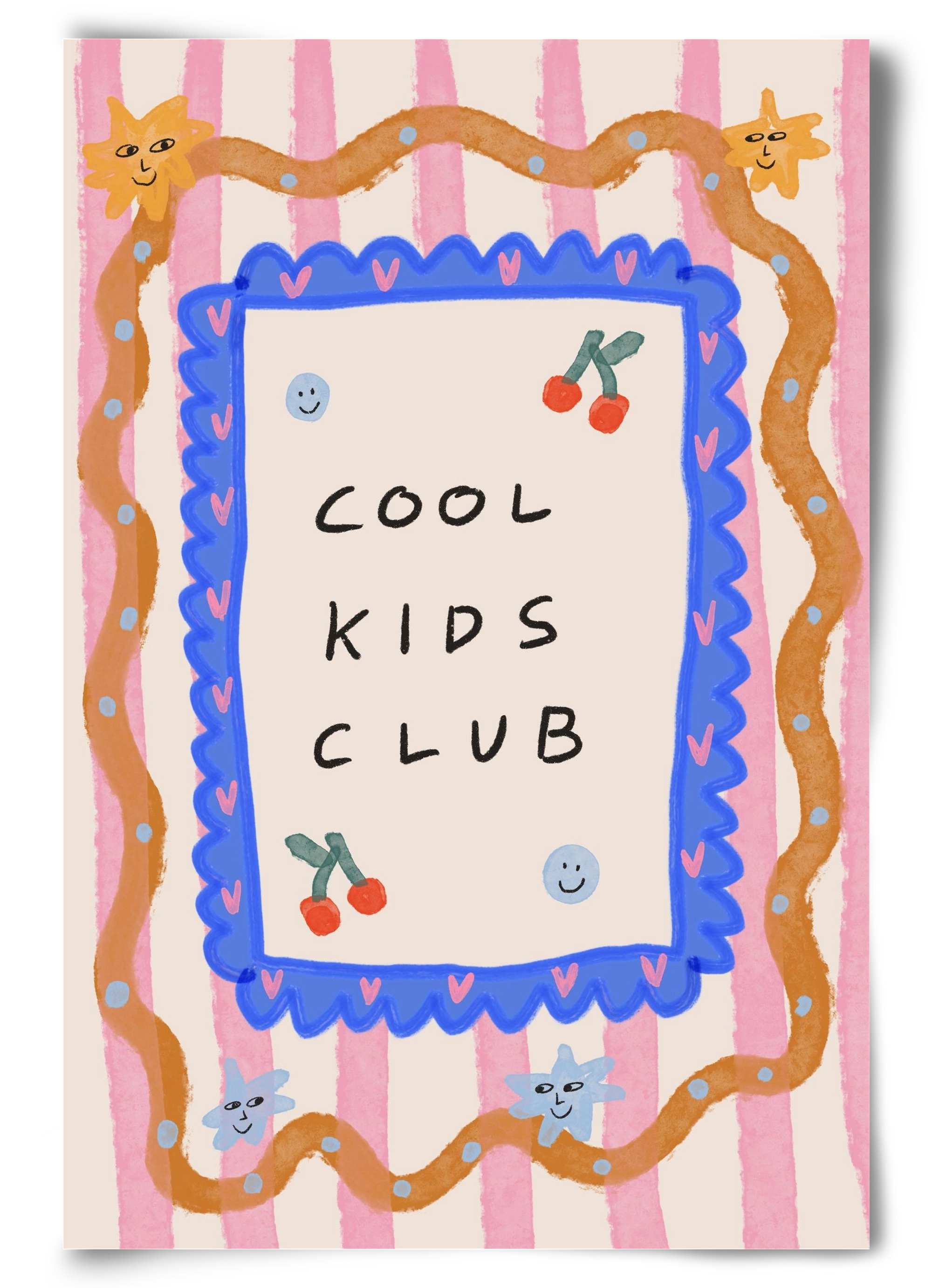 Cool Kids Club , 60x90 cm, Keret nélkül