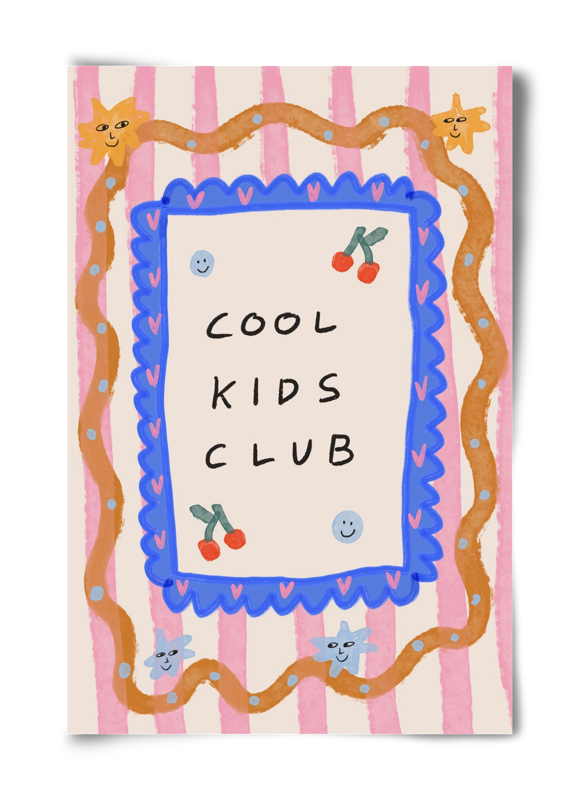 Cool Kids Club , 40x60 cm, Keret nélkül