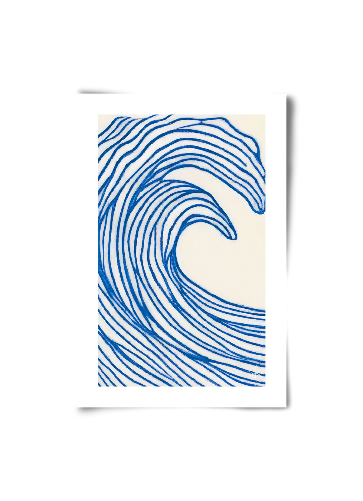 Wavy lines , 20x30 cm, Keret nélkül