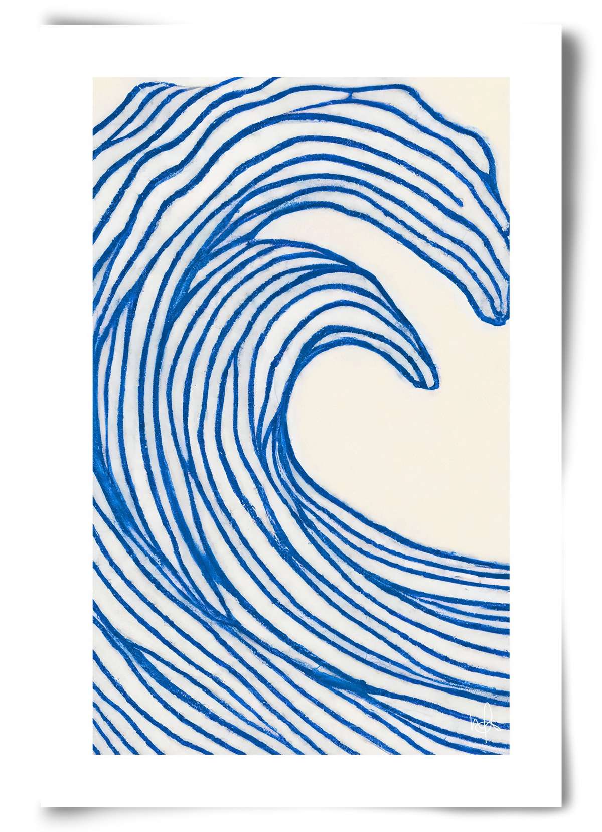 Wavy lines , 60x90 cm, Keret nélkül
