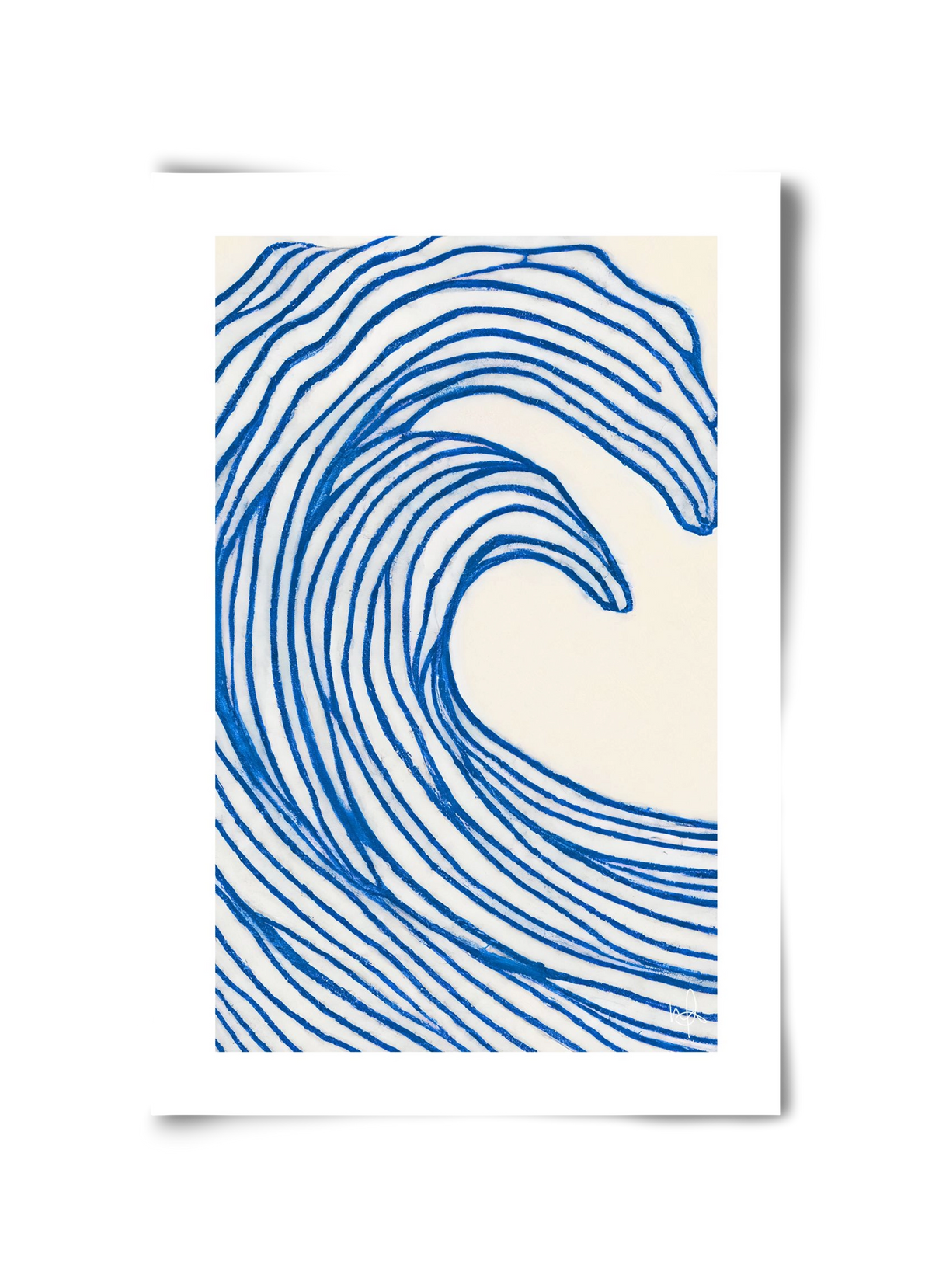 Wavy lines , 30x45 cm, Keret nélkül