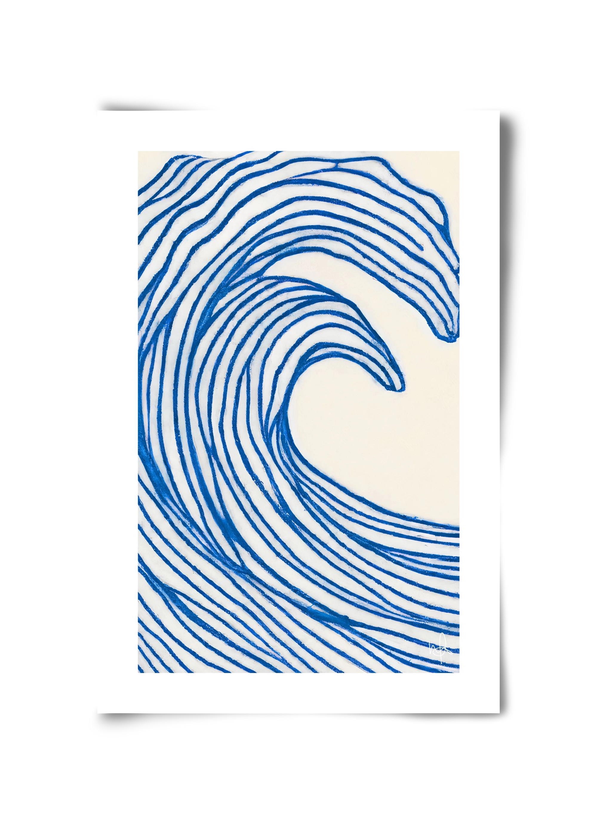 Wavy lines , 30x45 cm, Keret nélkül