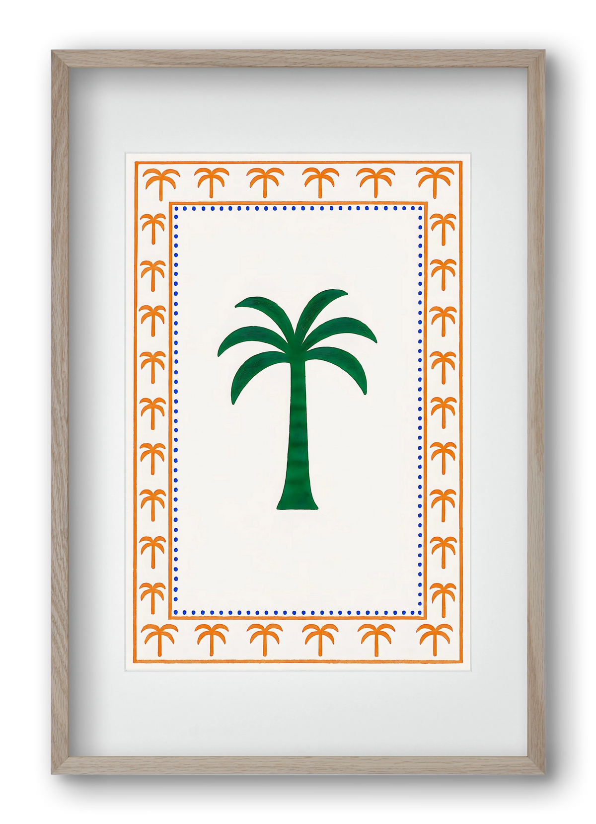 Palma collection 2 , 40x60 cm (30x45 cm), Tölgy keret, paszpartuval