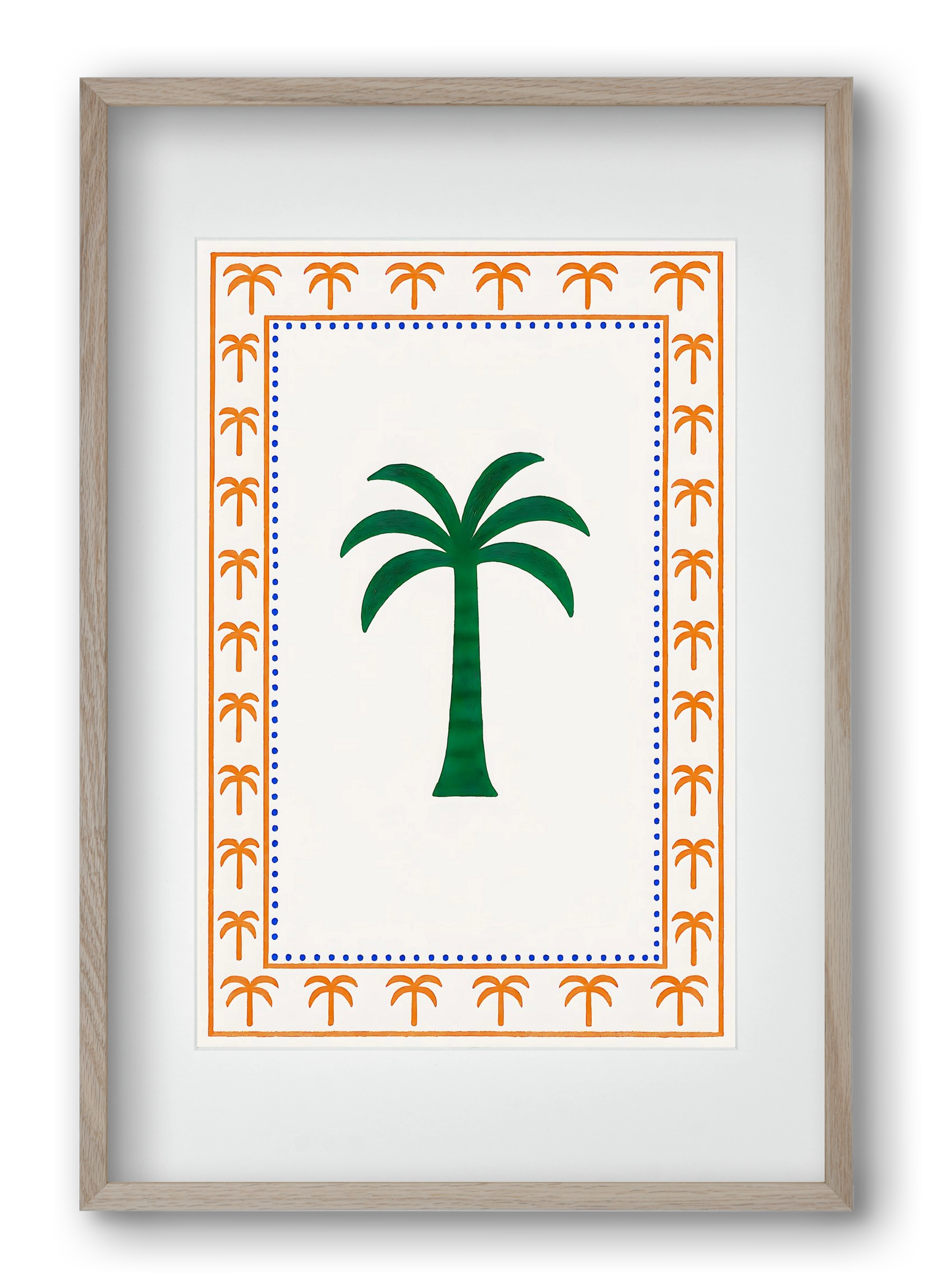 Palma collection 2 , 40x60 cm (30x45 cm), Tölgy keret, paszpartuval