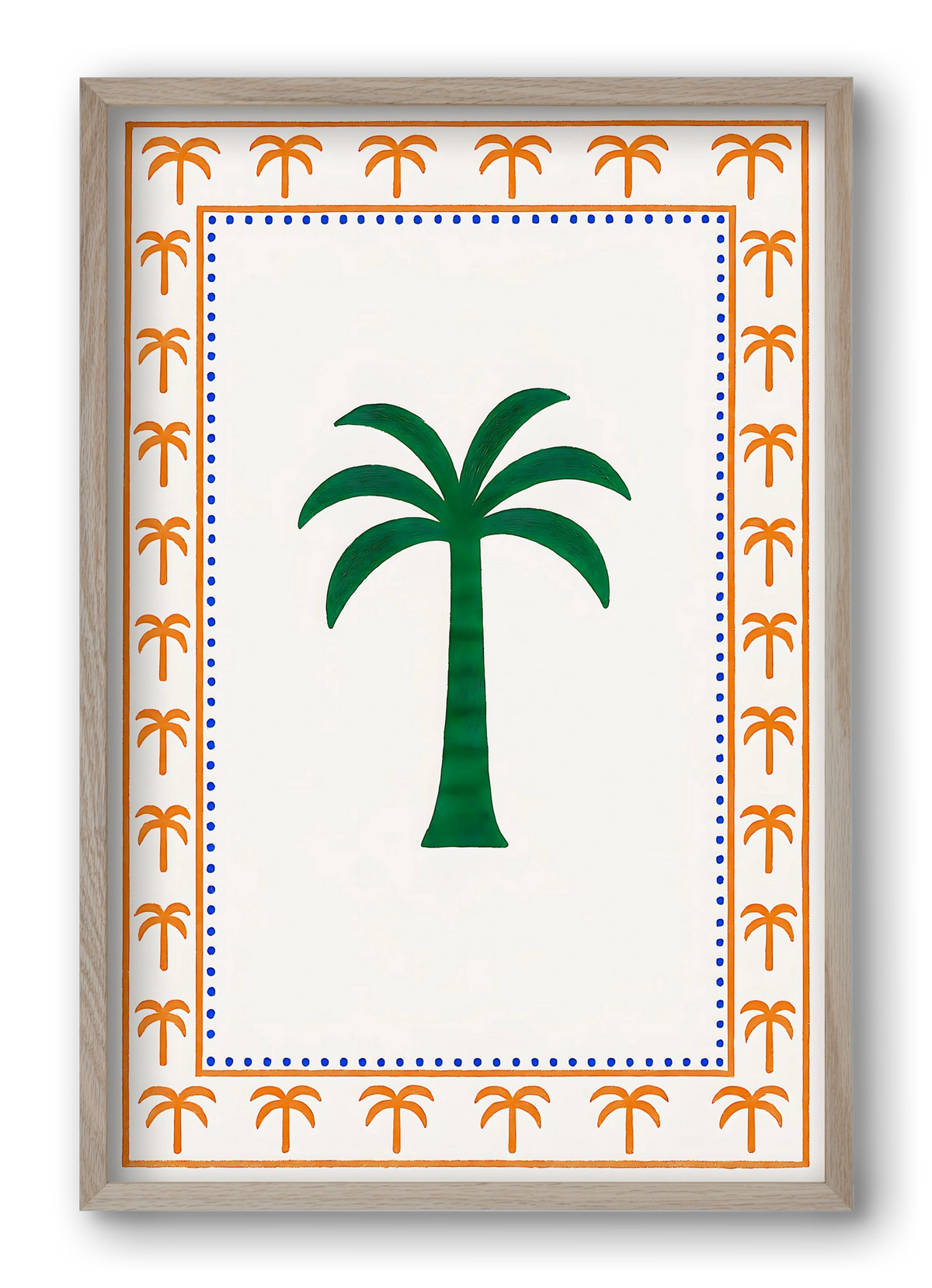 Palma collection 2 , 40x60 cm (40x60 cm), Tölgy keret