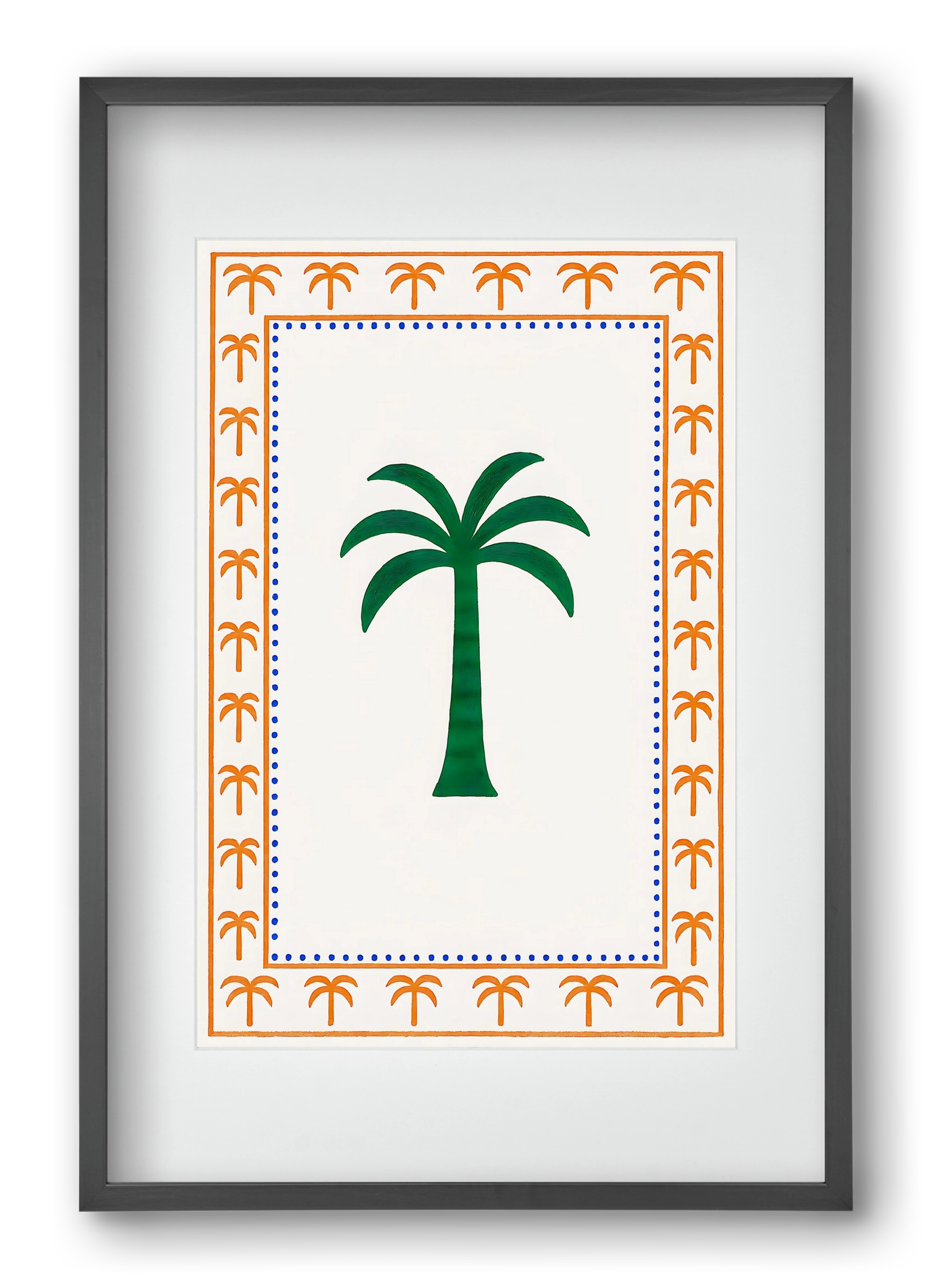 Palma collection 2 , 40x60 cm (30x45 cm), Fekete keret, paszpartuval