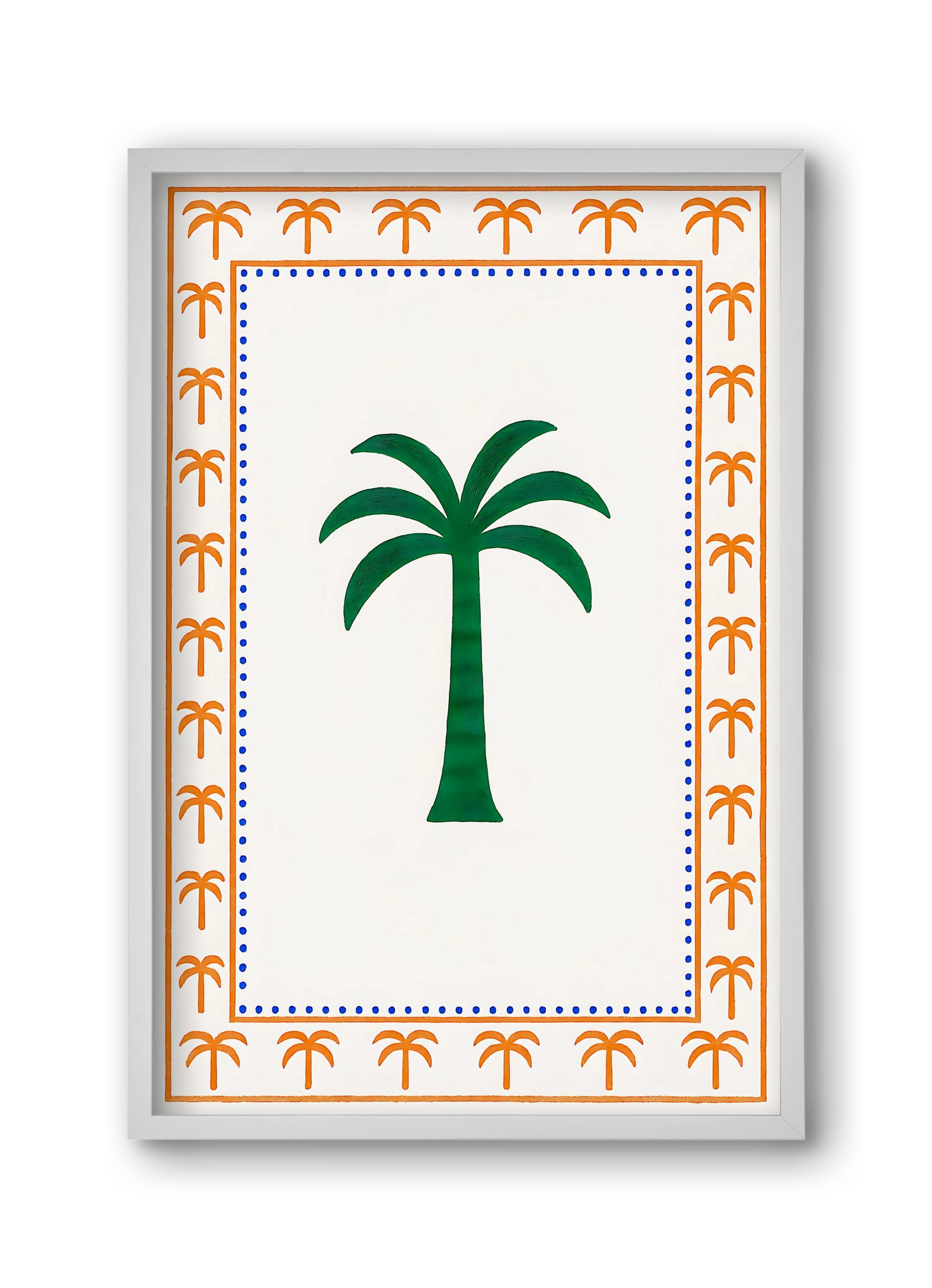 Palma collection 2 , 30x45 cm (30x45 cm), Fehér keret