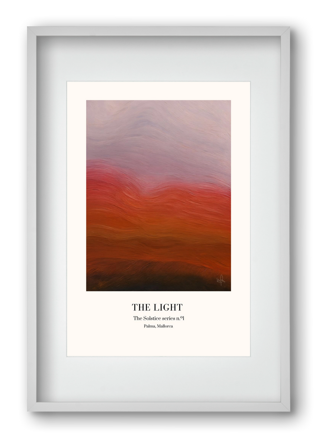 The Light, 40x60 cm (30x45 cm), Fehér keret, paszpartuval
