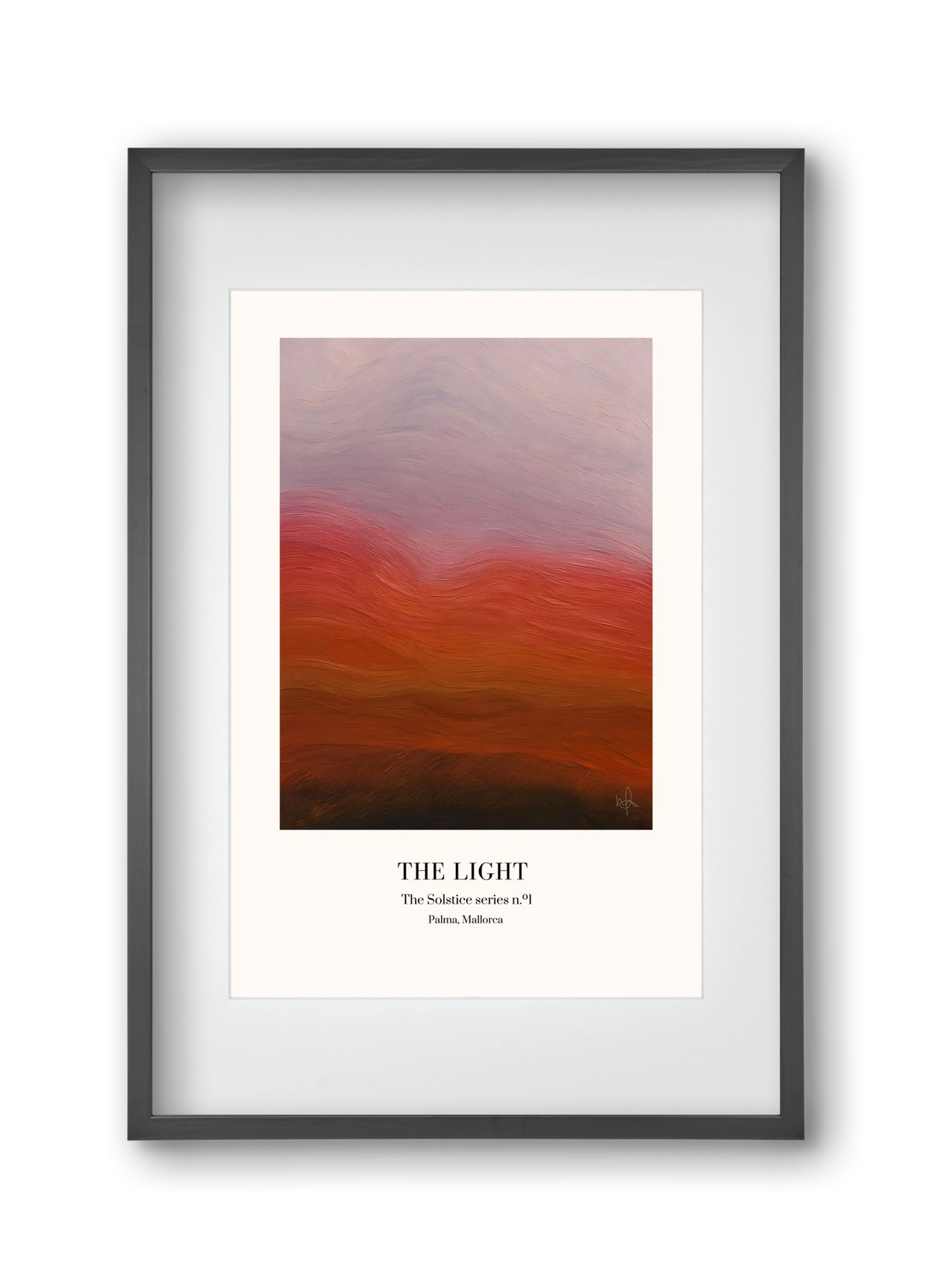 The Light, 30x45 cm (20x30 cm), Fekete keret, paszpartuval