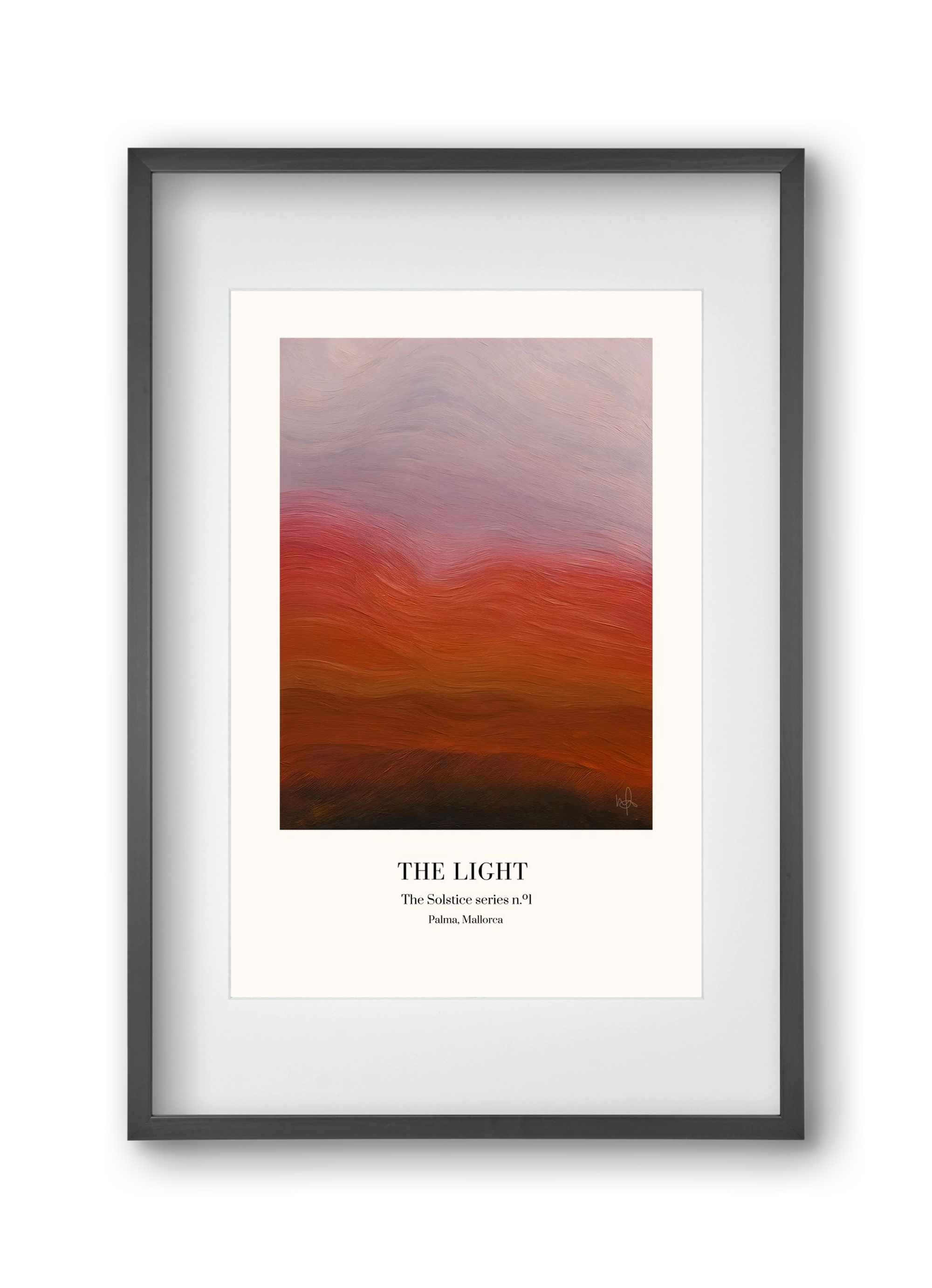 The Light, 30x45 cm (20x30 cm), Fekete keret, paszpartuval