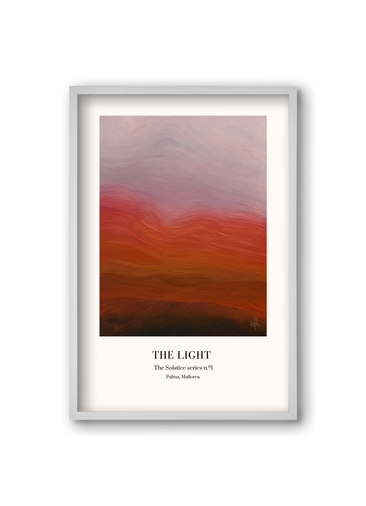 The Light, 20x30 cm (20x30 cm), Fehér keret