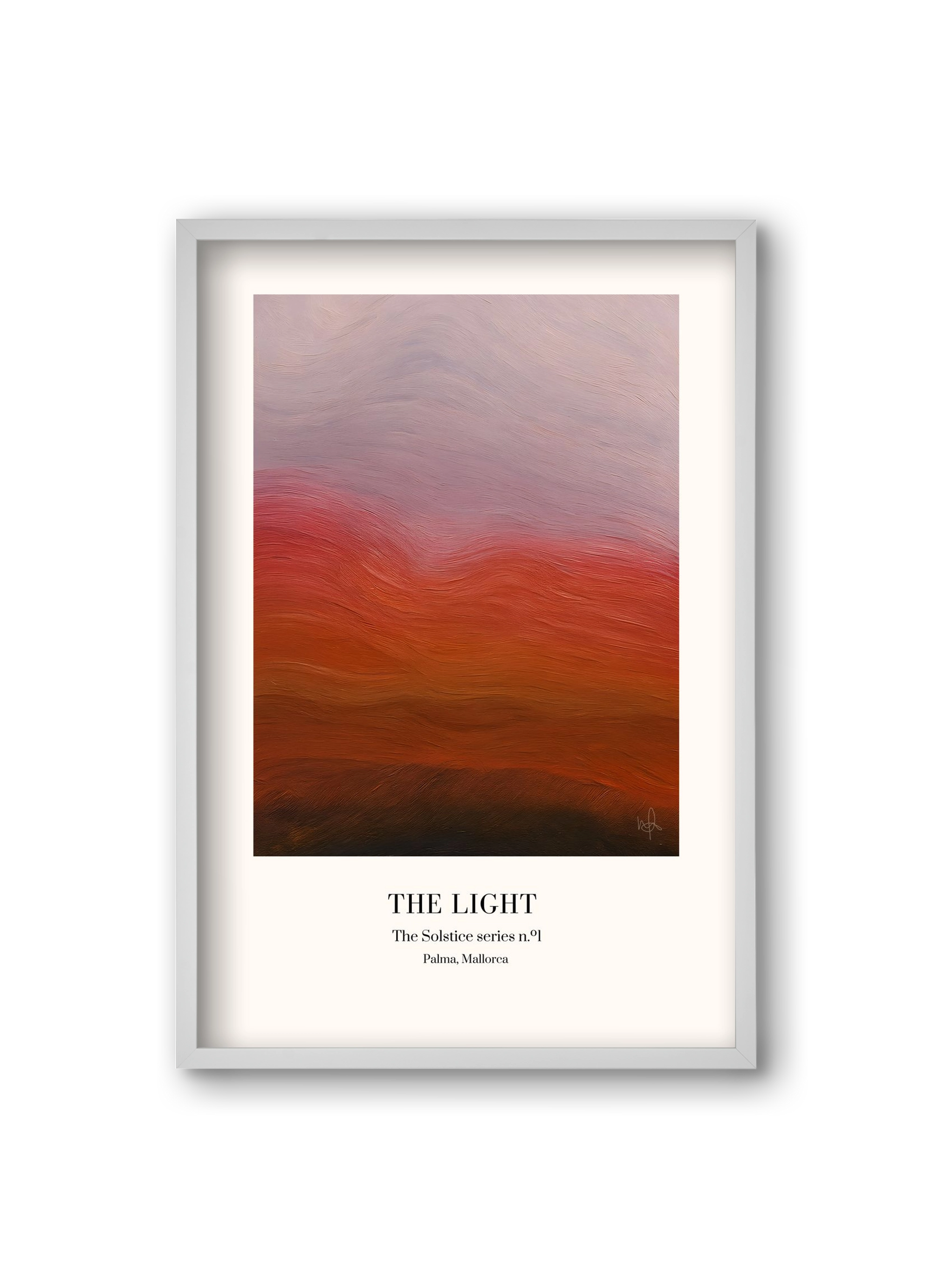 The Light, 20x30 cm (20x30 cm), Fehér keret