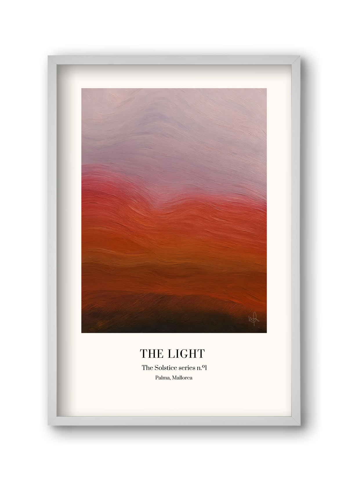 The Light, 30x45 cm (30x45 cm), Fehér keret