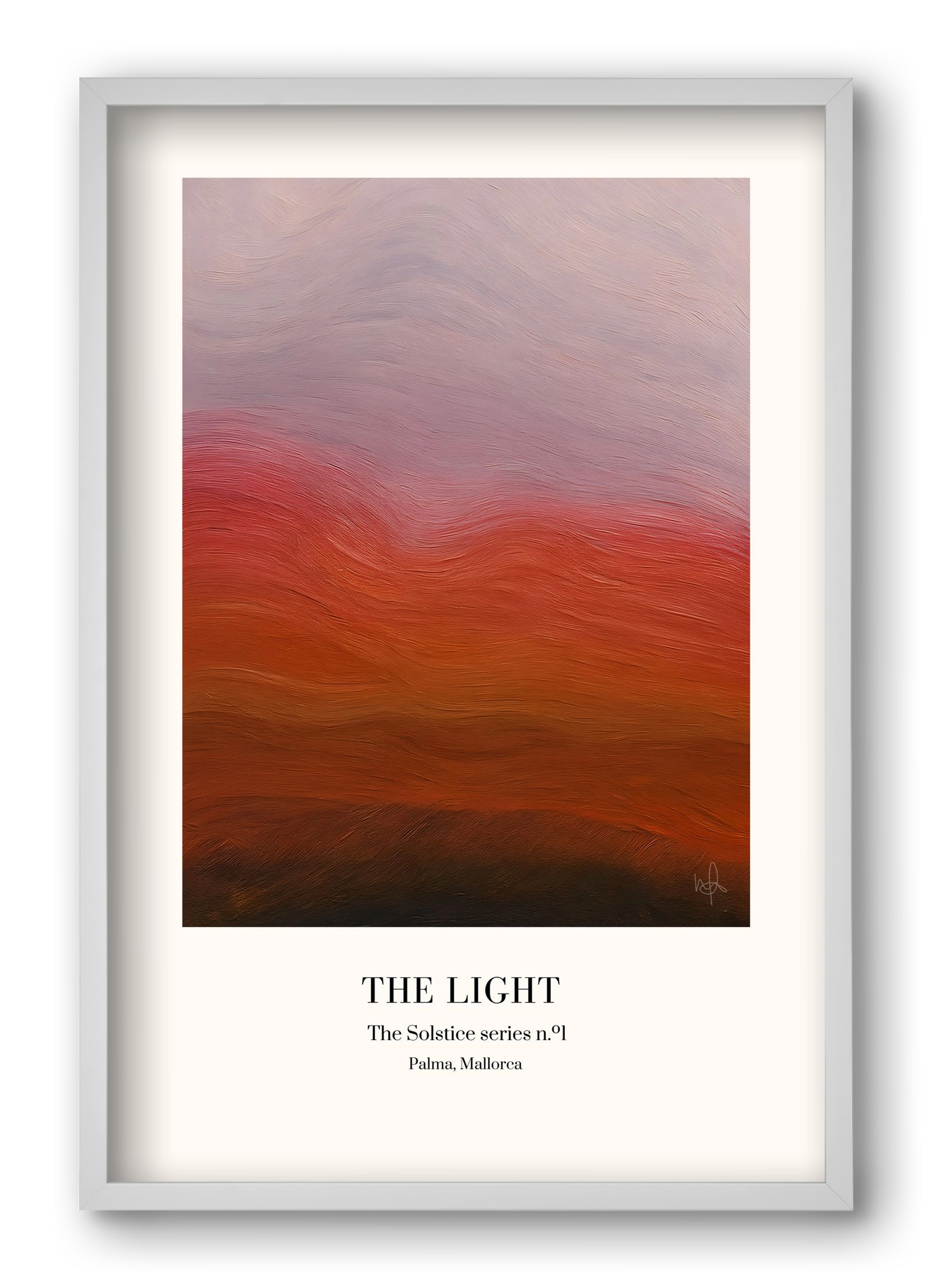 The Light, 40x60 cm (40x60 cm), Fehér keret