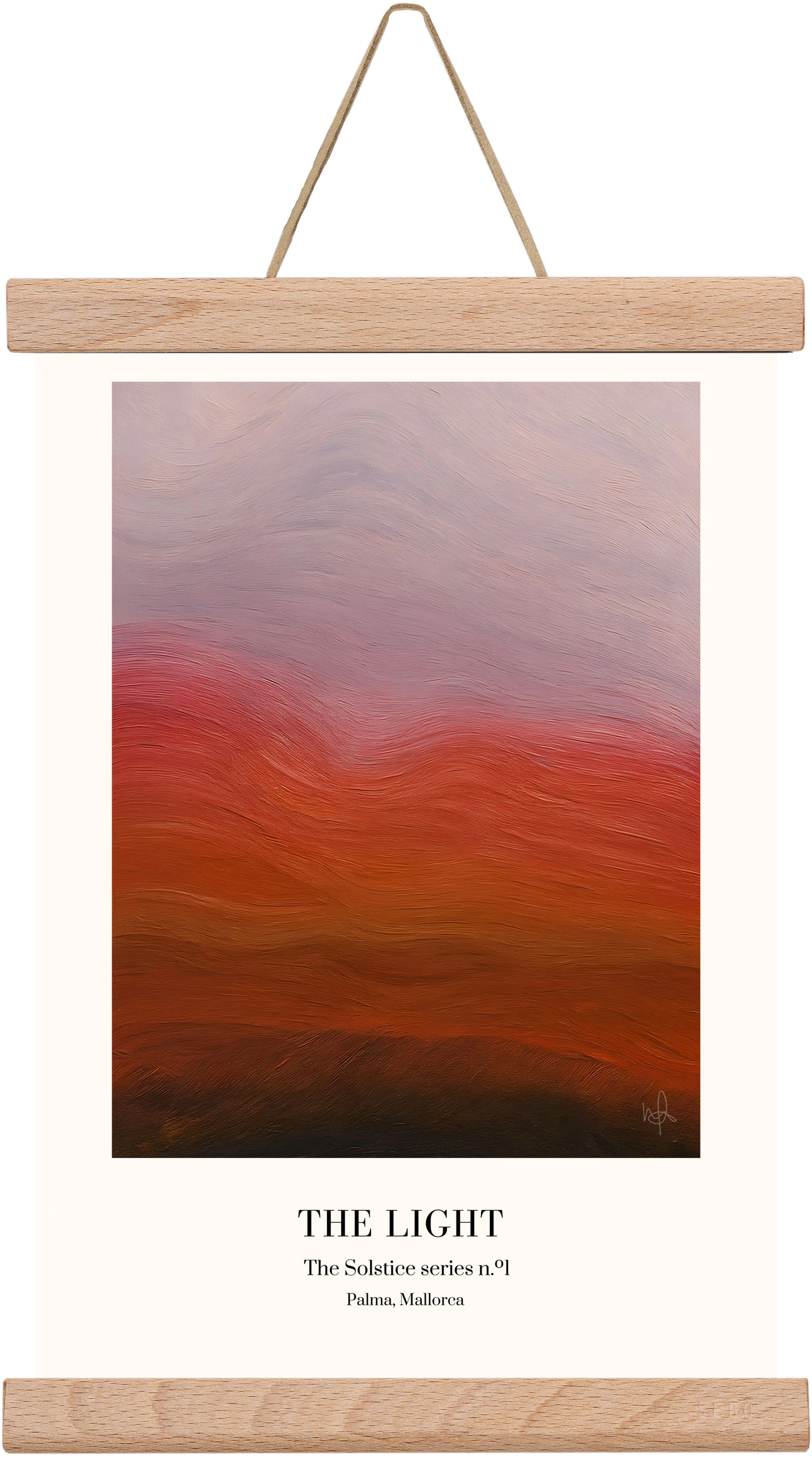 The Light, 20x30 cm (20x30 cm), Tölgy akasztó